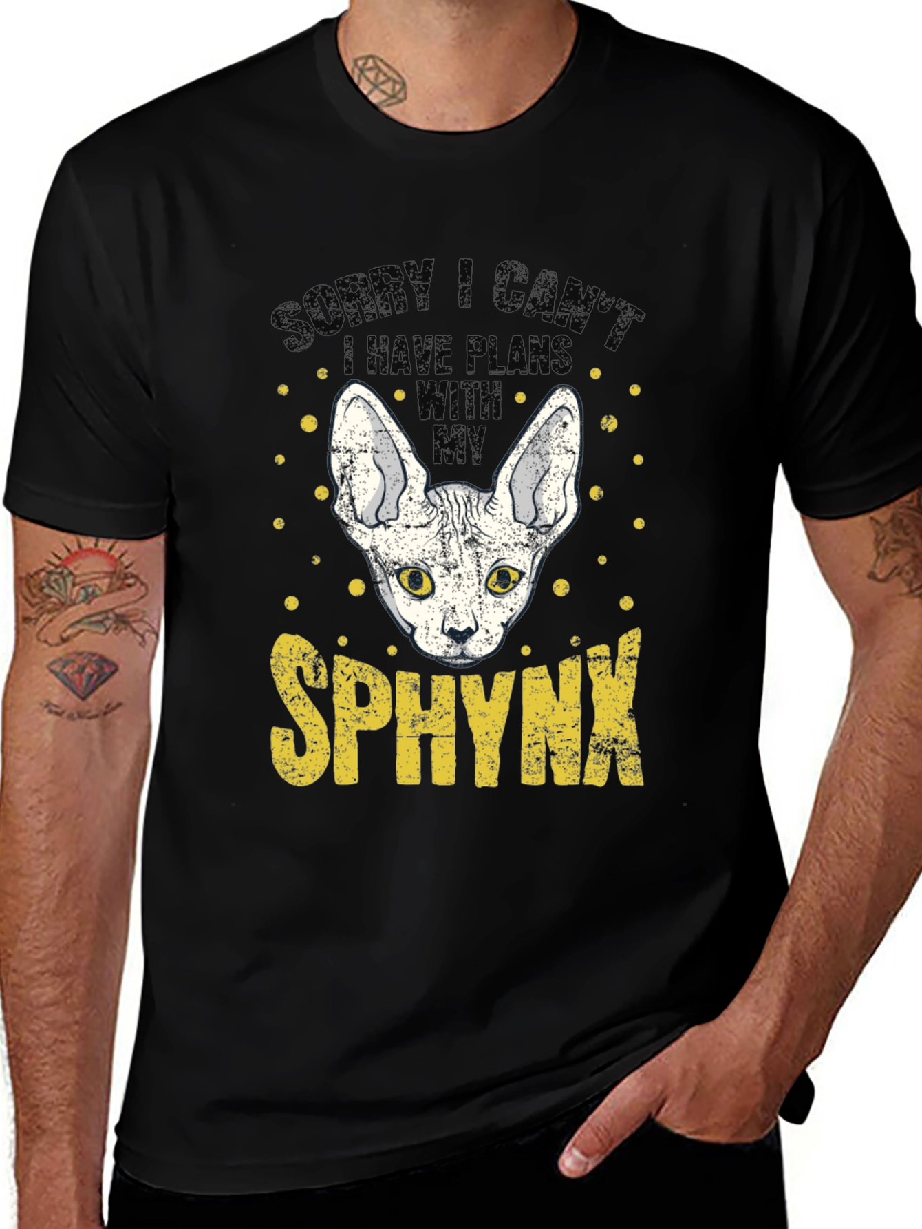 Variant 20 of Sphynx Cat Plans Graphic T-Shirt