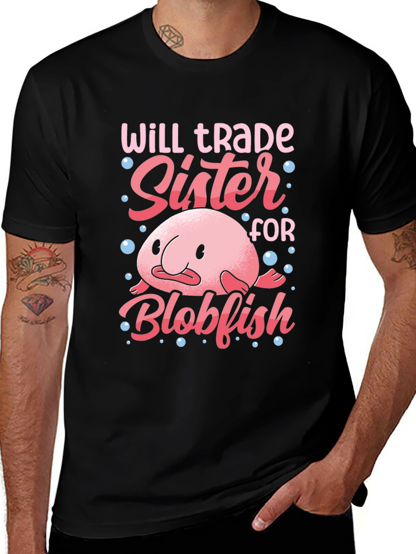 Variant 21 of Will Trade Sister for Blobfish T-Shirt