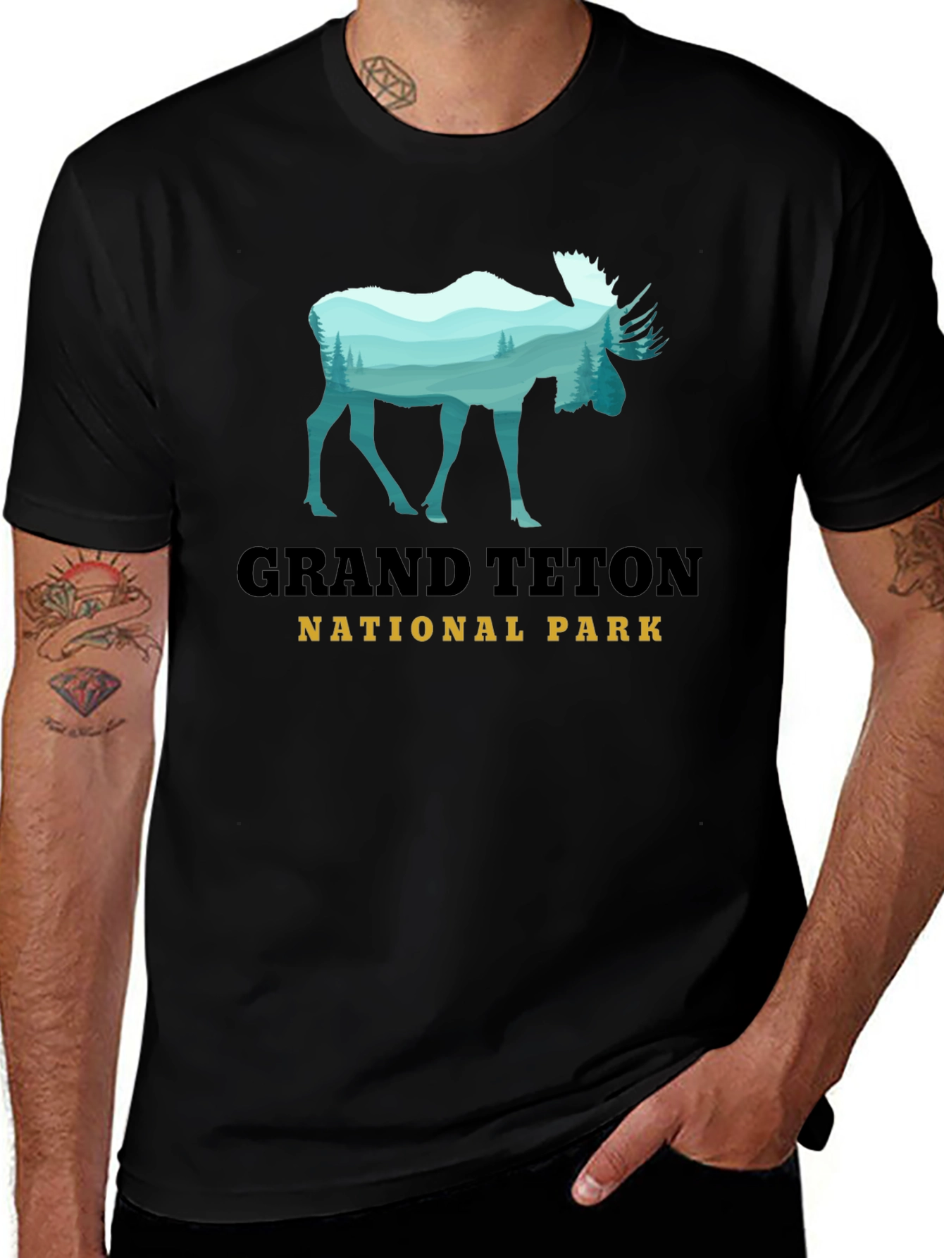 Grand Teton Moose Graphic Tee