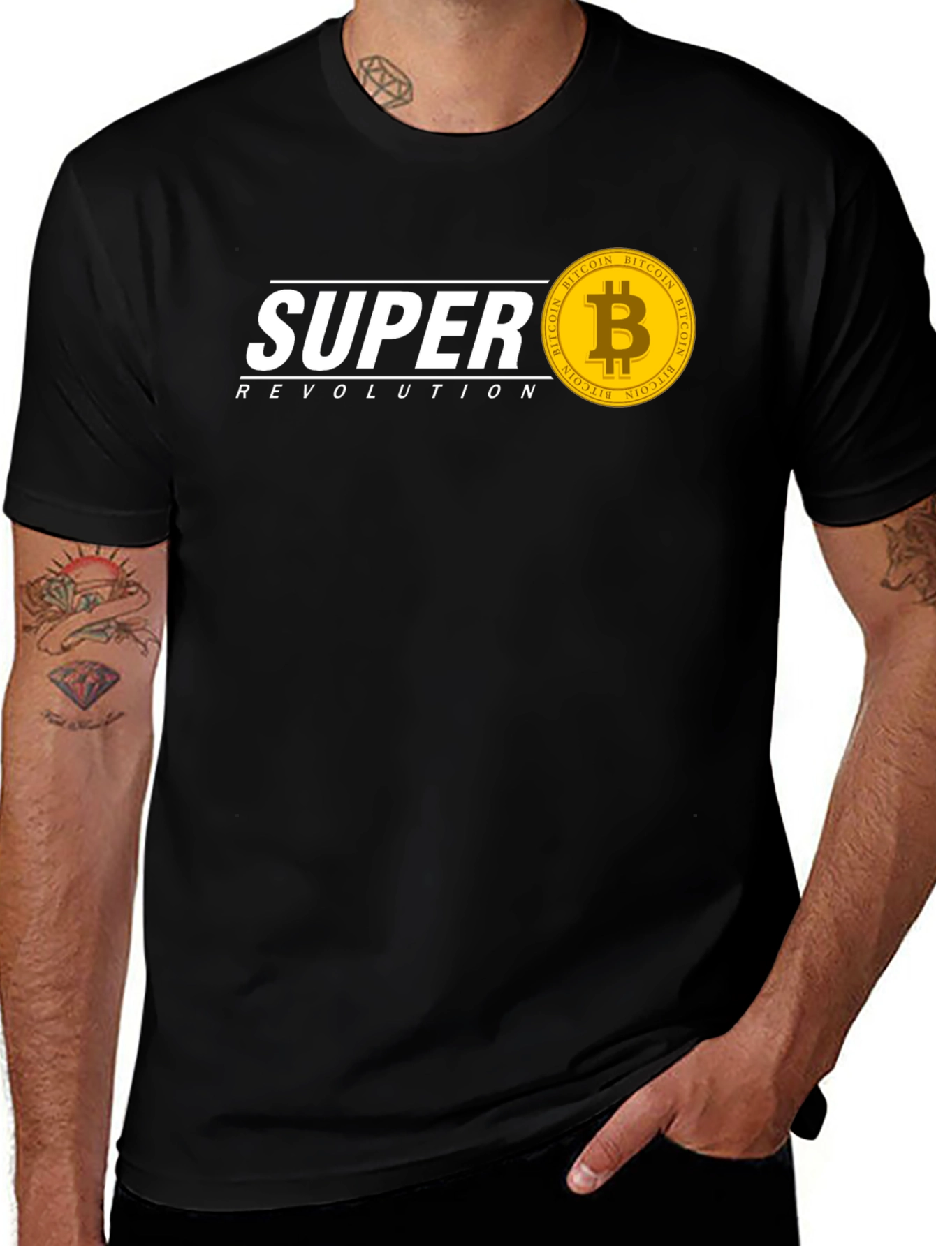 Super Revolution Bitcoin T-Shirt - Crypto Style