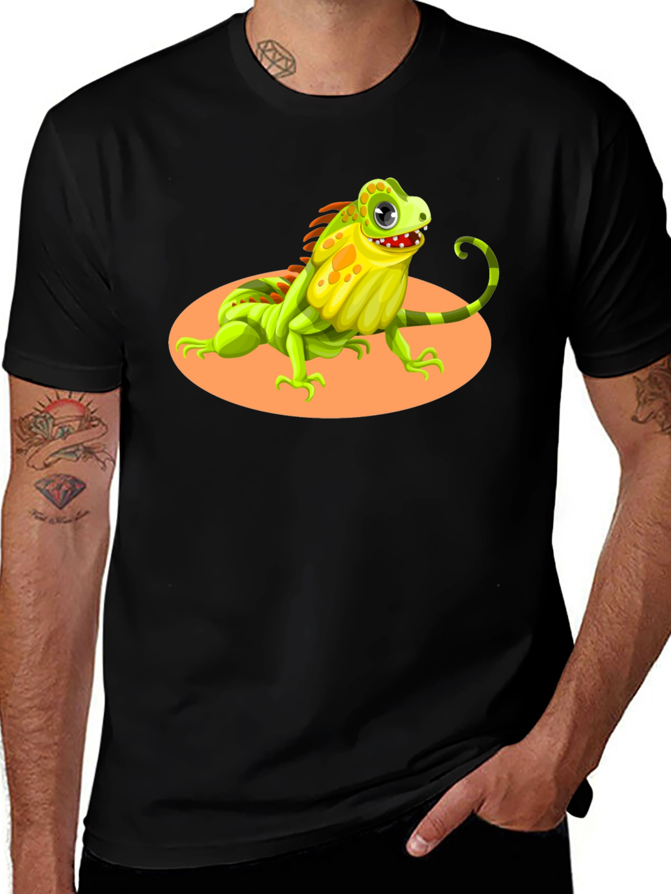 Variant 28 of Iguana Graphic Tee - Unique Reptile Design