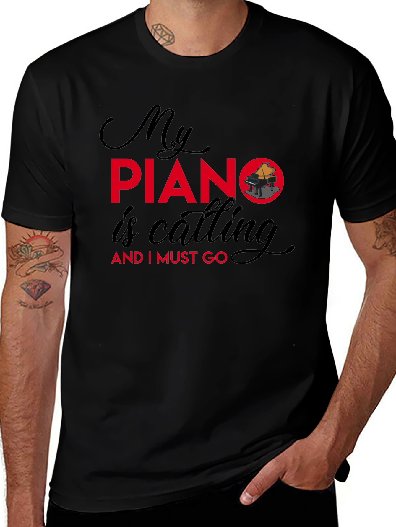 My Piano is Calling Graphic T-Shirt
