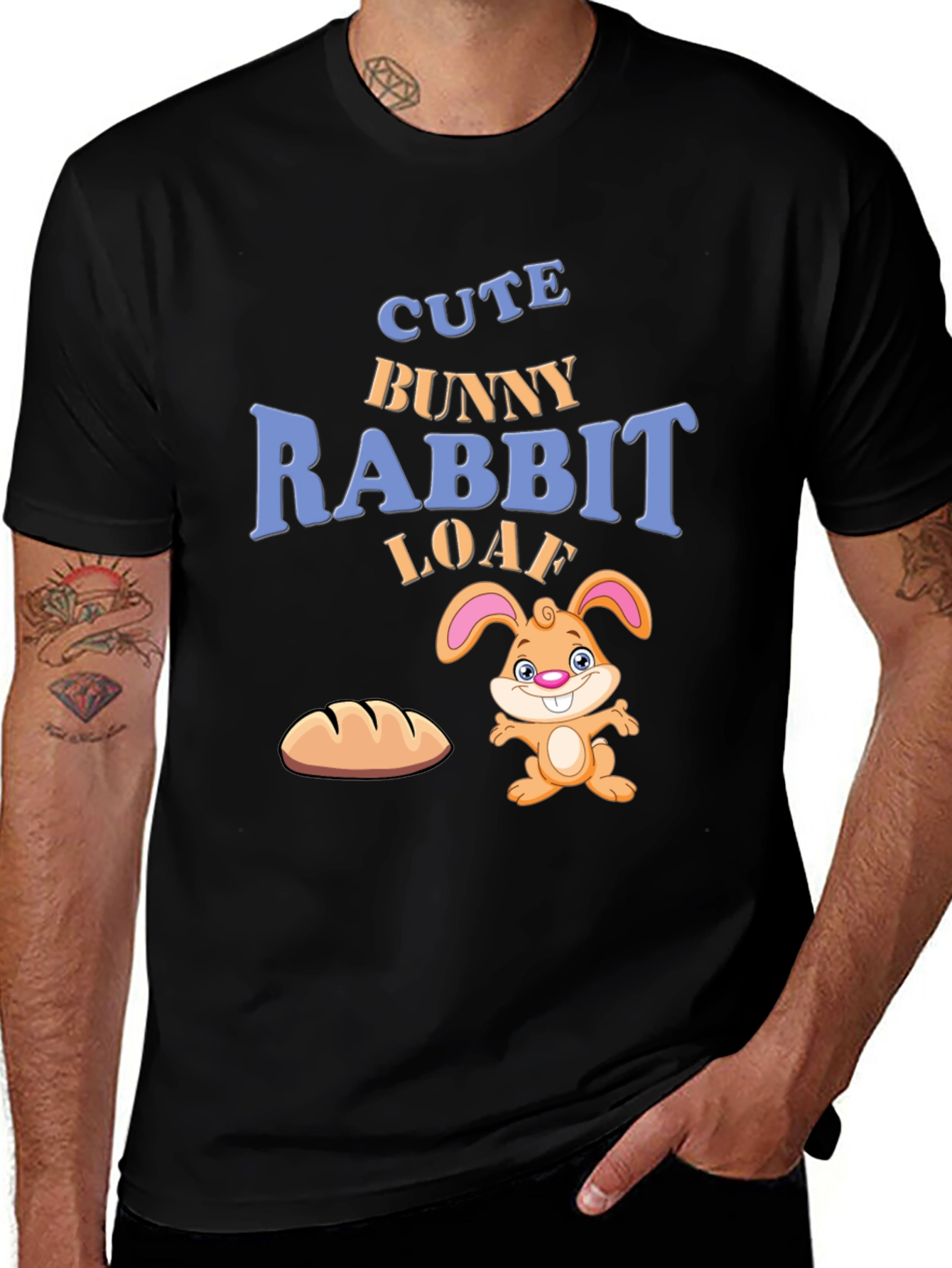 Variant 8 of Cute Bunny Rabbit Loaf Novelty T-Shirt
