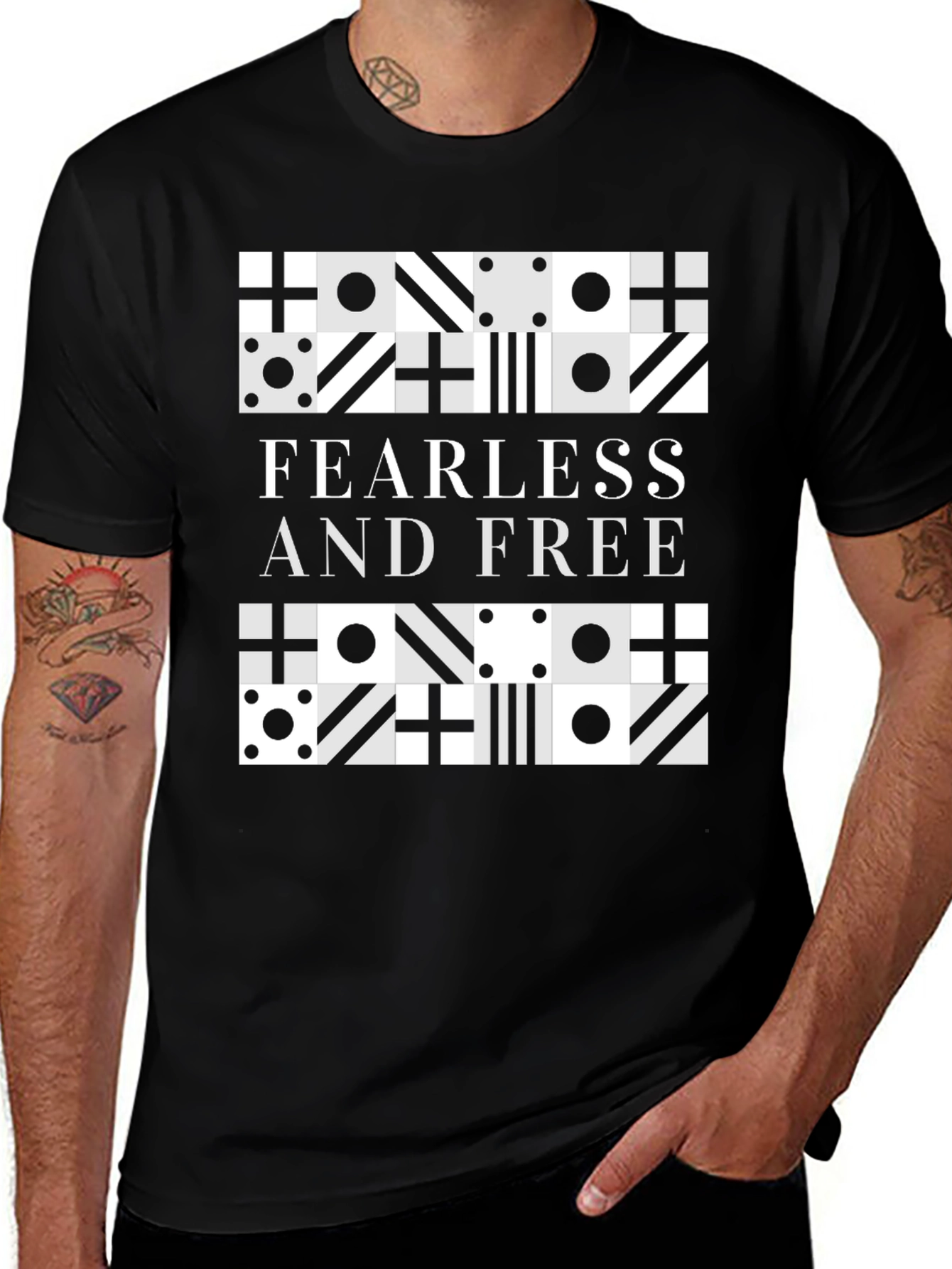 Variant 22 of Fearless and Free Graphic Tee - Stylish Unisex Shirt