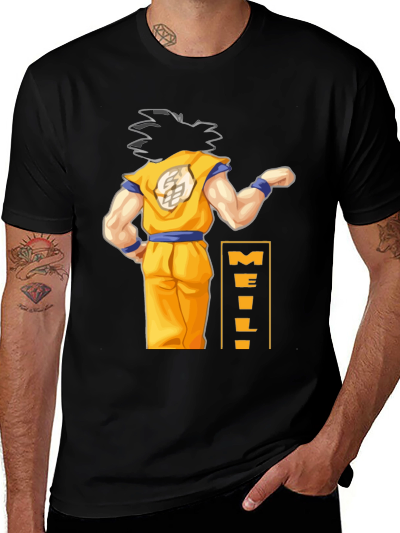 Dragon Ball Z Goku Kanji Black T-Shirt