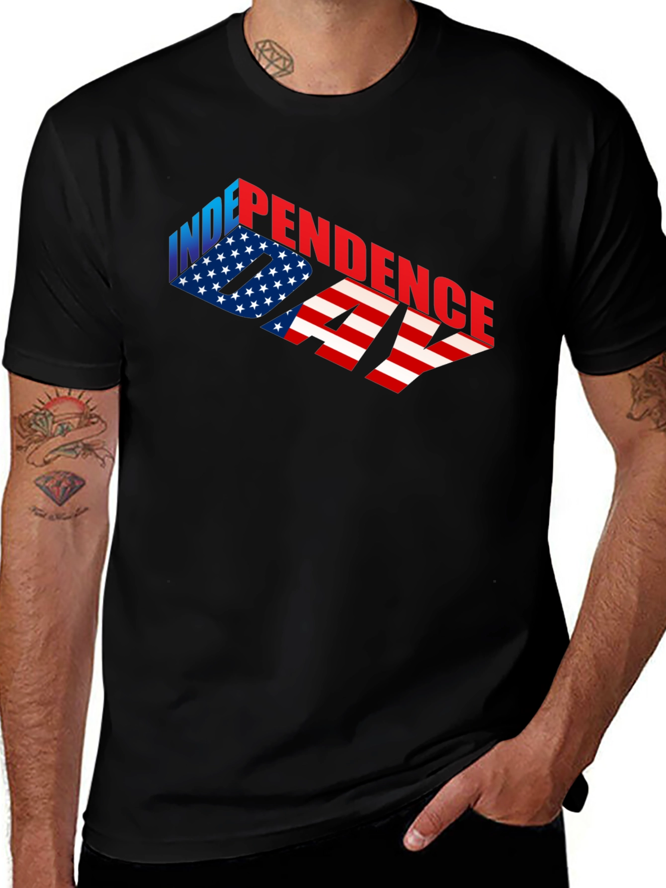 Independence Day Graphic T-Shirt - USA Patriotic Tee
