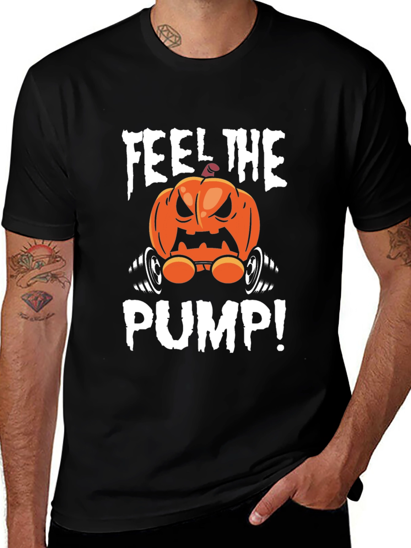 Variant 15 of Feel The Pump Halloween Gym T-Shirt