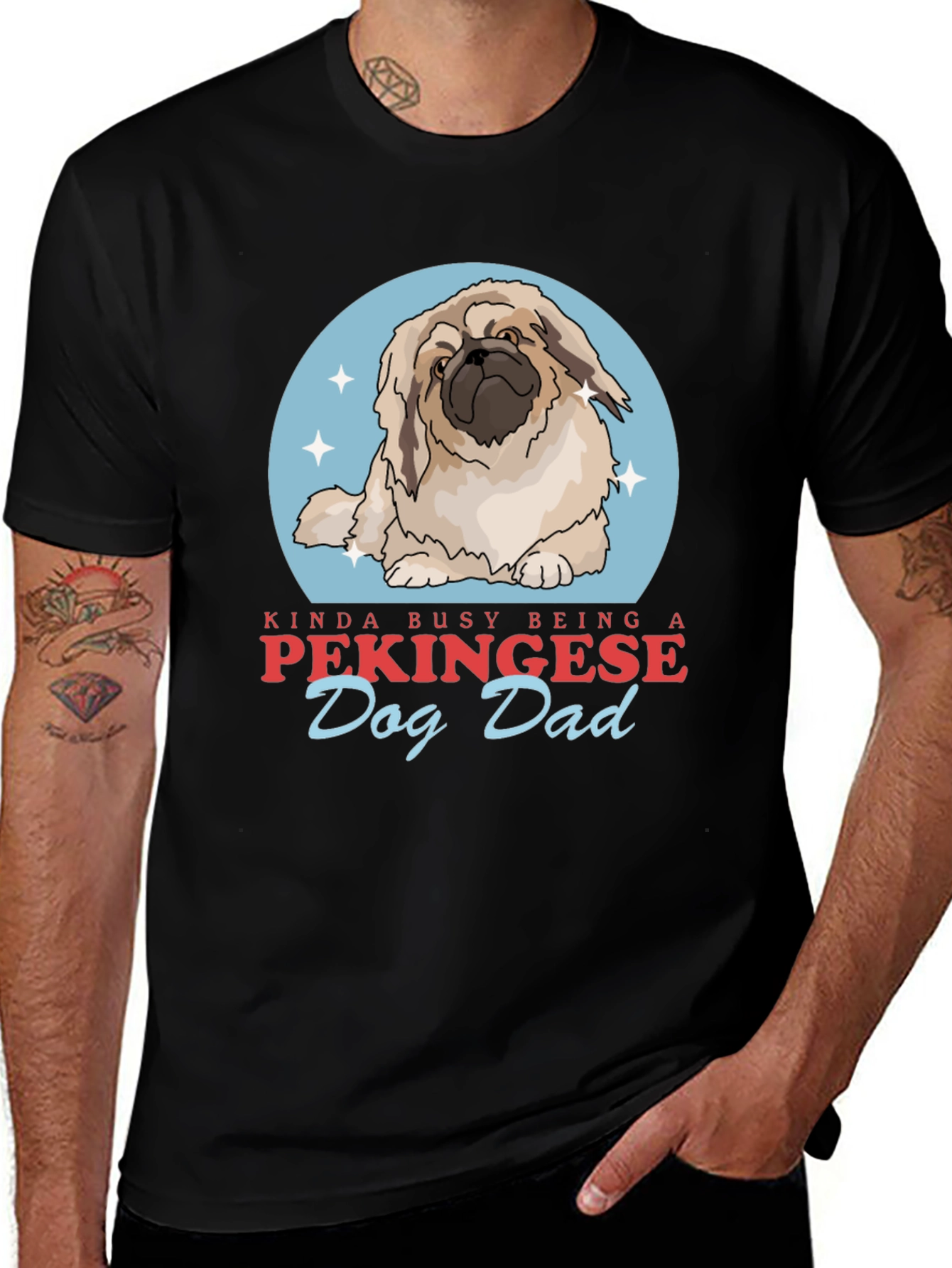 Pekingese Dog Dad T-Shirt - Cute Dog Lover Tee