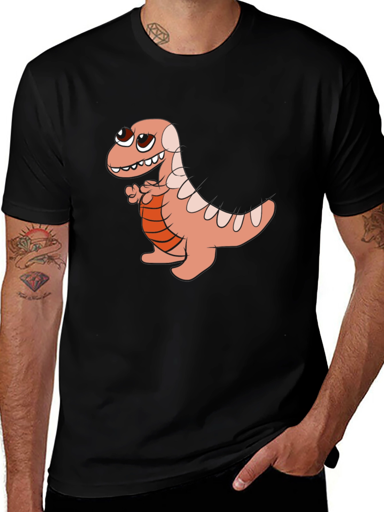 Variant 12 of Dino Tee: Cool Cartoon Dinosaur T-Shirt
