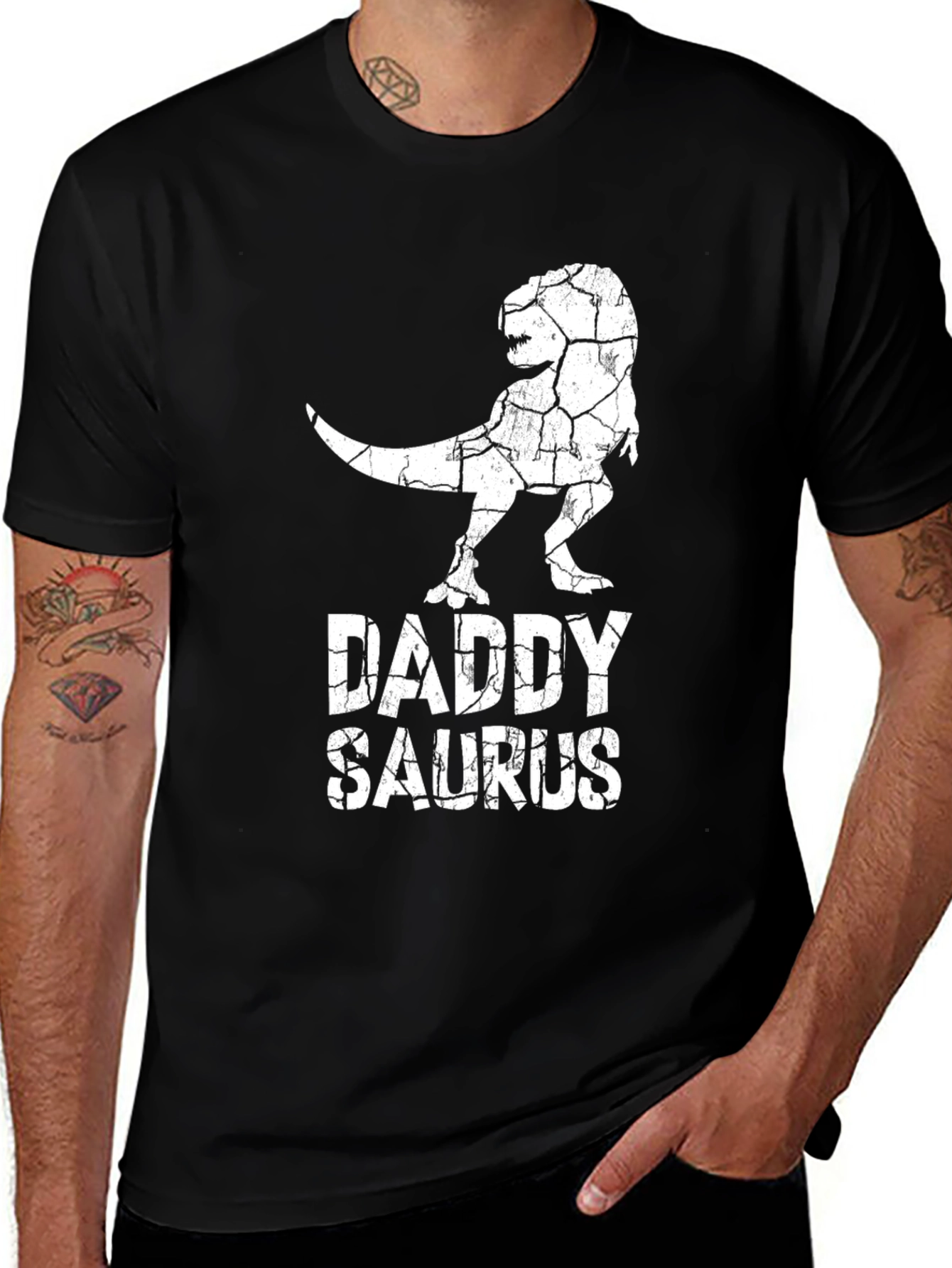 Daddy Saurus T-Shirt - Dinosaur Dad Tee