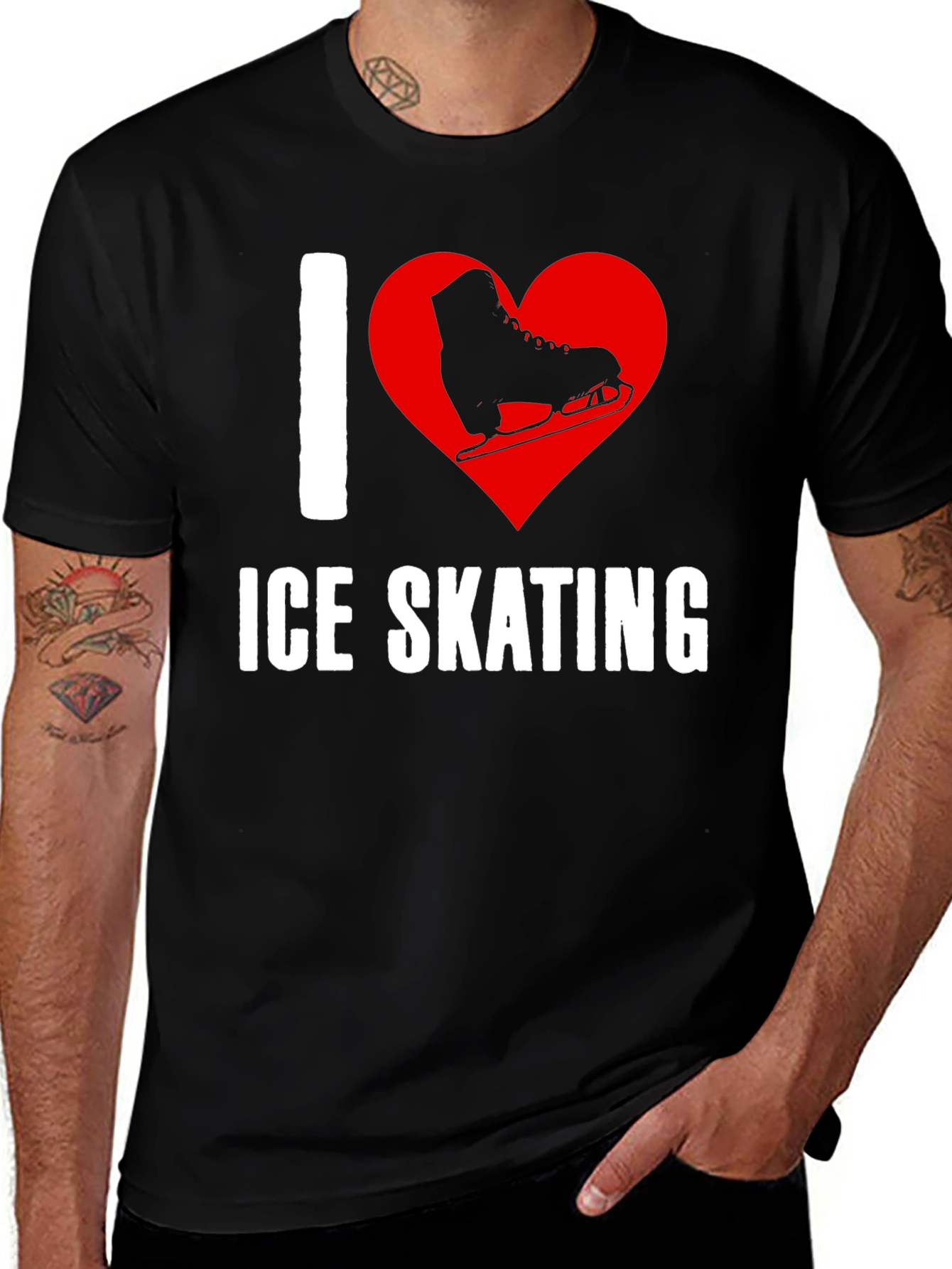 Variant 13 of I Heart Ice Skating Graphic T-Shirt