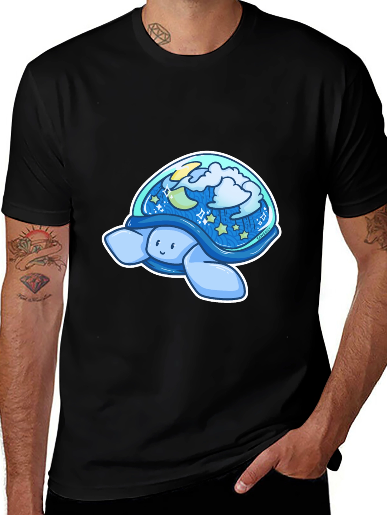 Variant 19 of Night Sky Turtle Graphic Tee