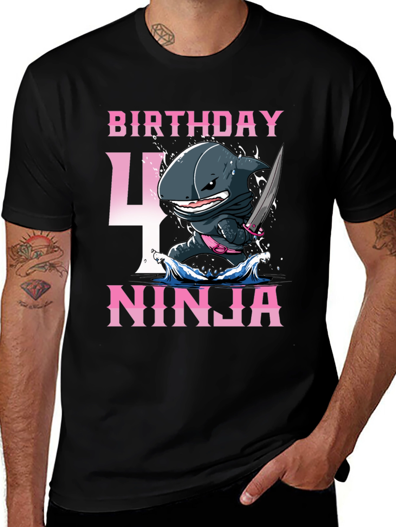 Birthday Ninja Shark T-Shirt