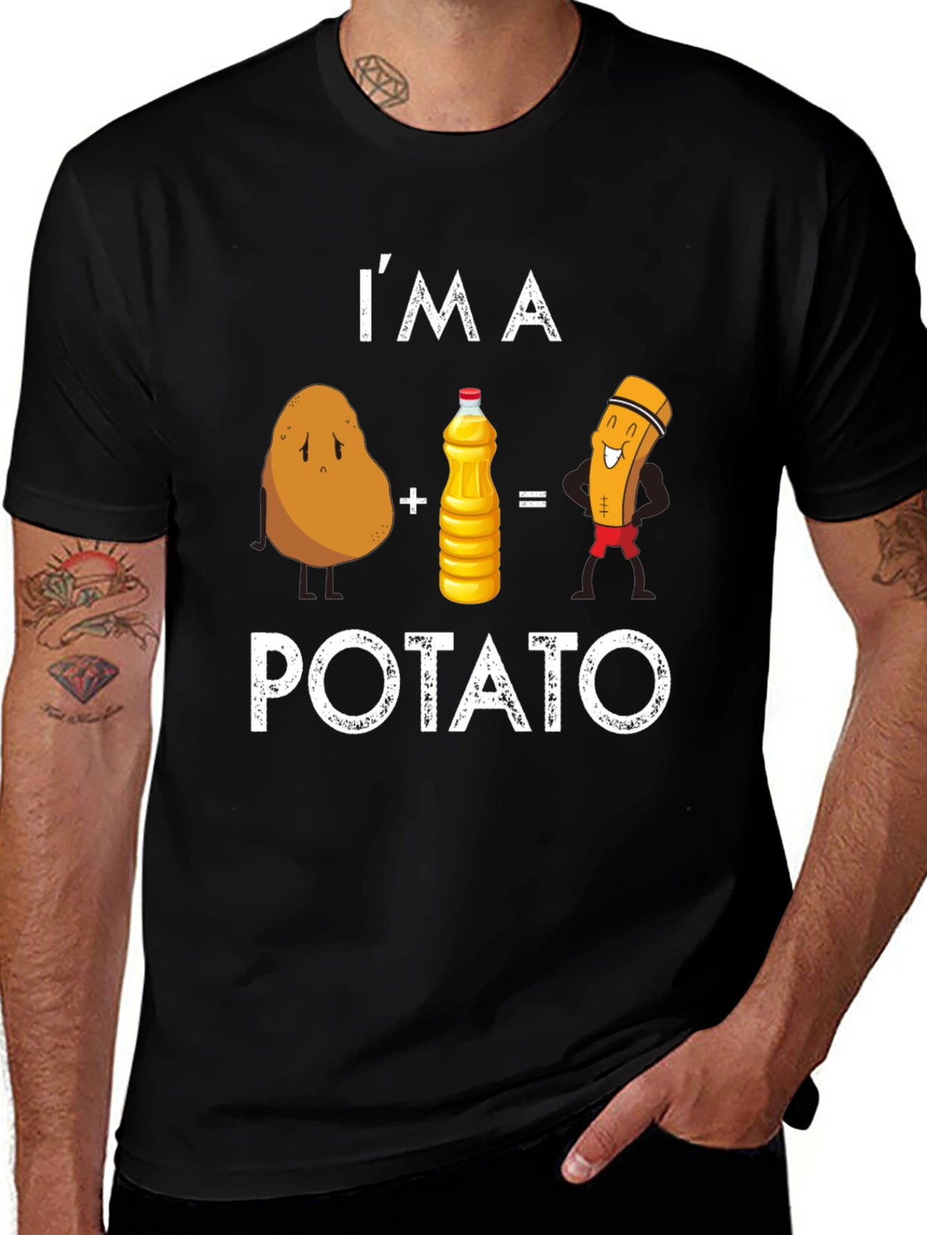 Variant 6 of I'm a Potato + Oil = Fries Graphic T-Shirt