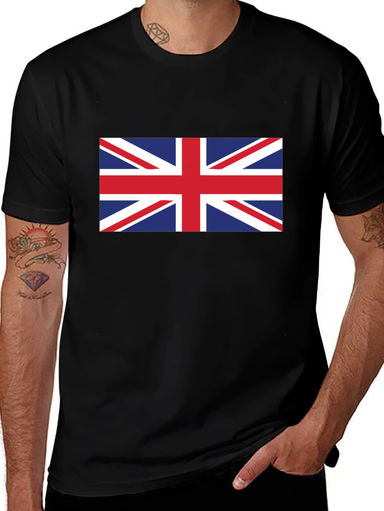 Union Jack Flag Graphic T-Shirt