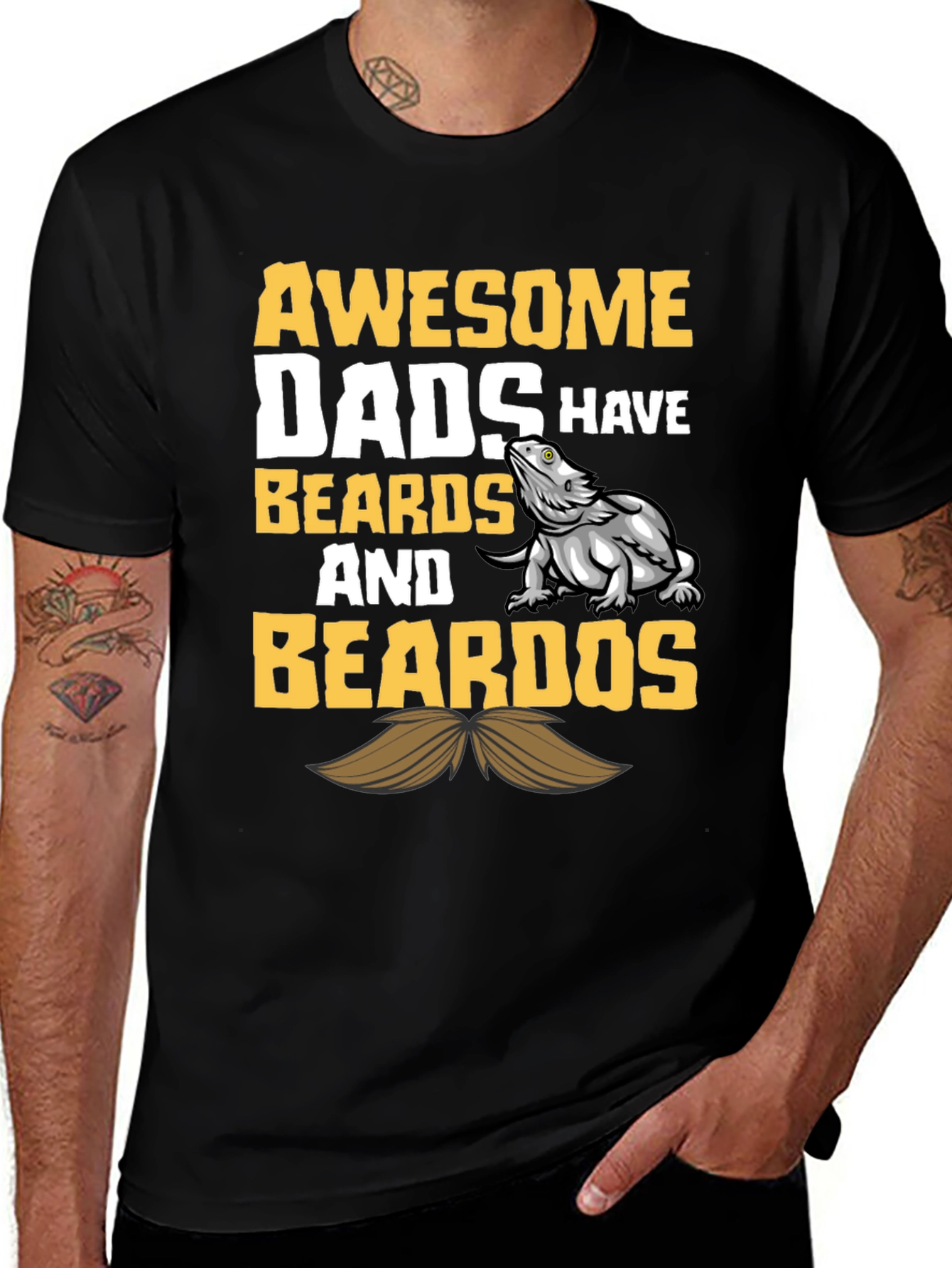 Variant 3 of Awesome Dads Beardos Graphic T-Shirt