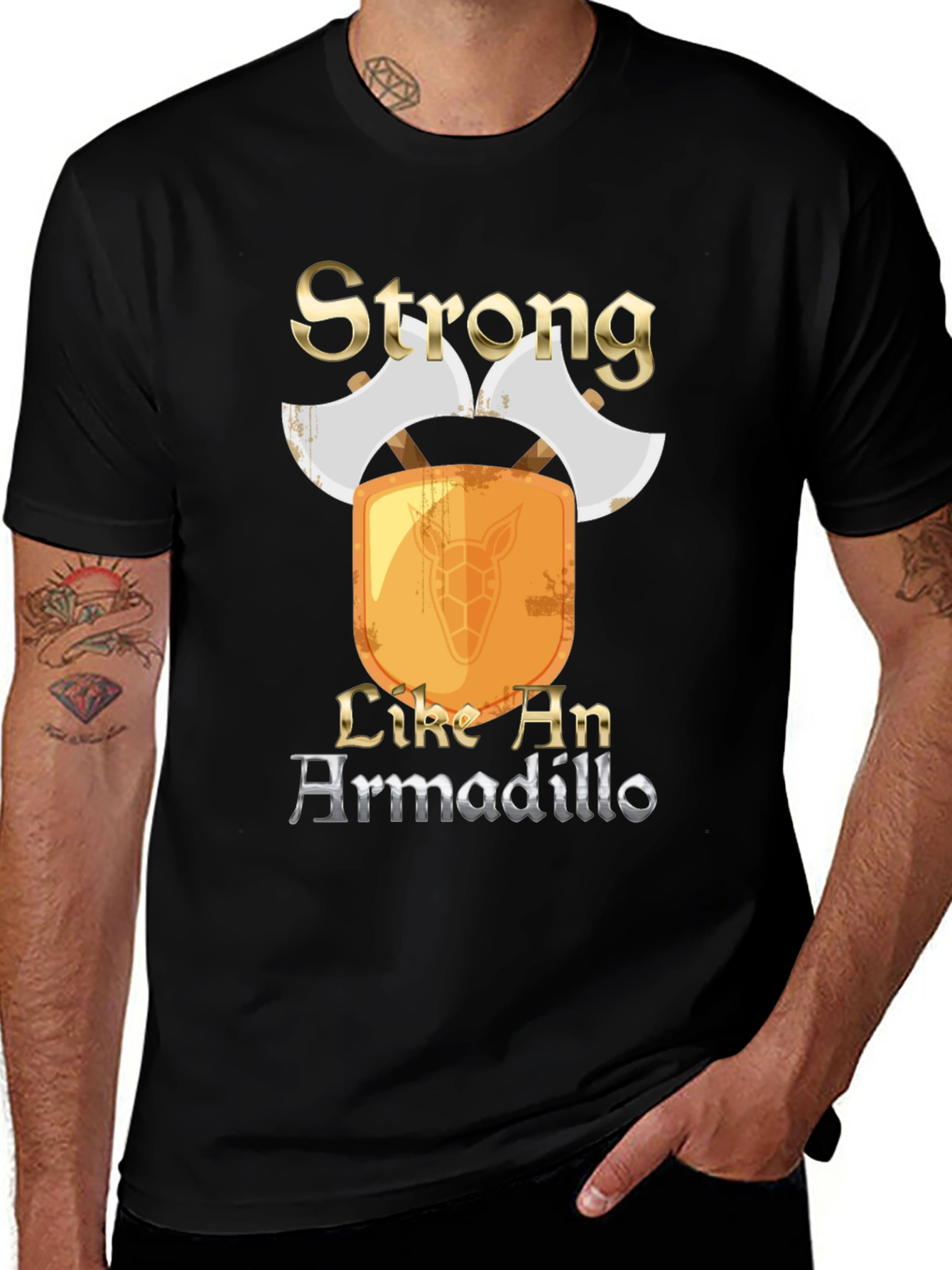 Variant 23 of Strong Like An Armadillo Men's T-Shirt