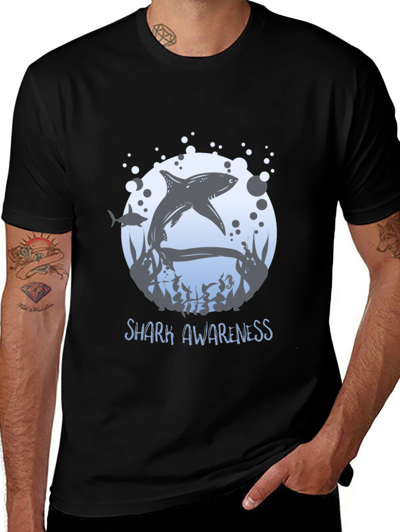 Variant 4 of Shark Awareness T-Shirt - Protect Our Oceans