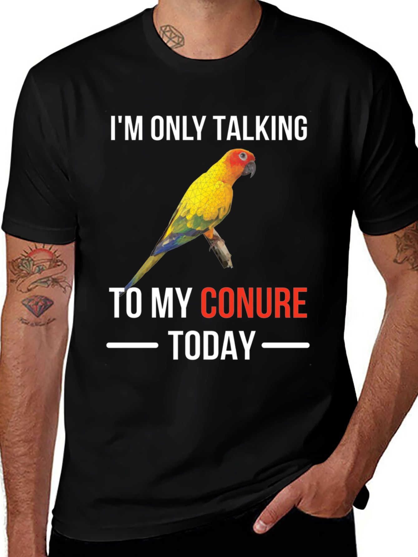 Variant 10 of Conure Parrot T-Shirt: I'm Only Talking To My Conure Today