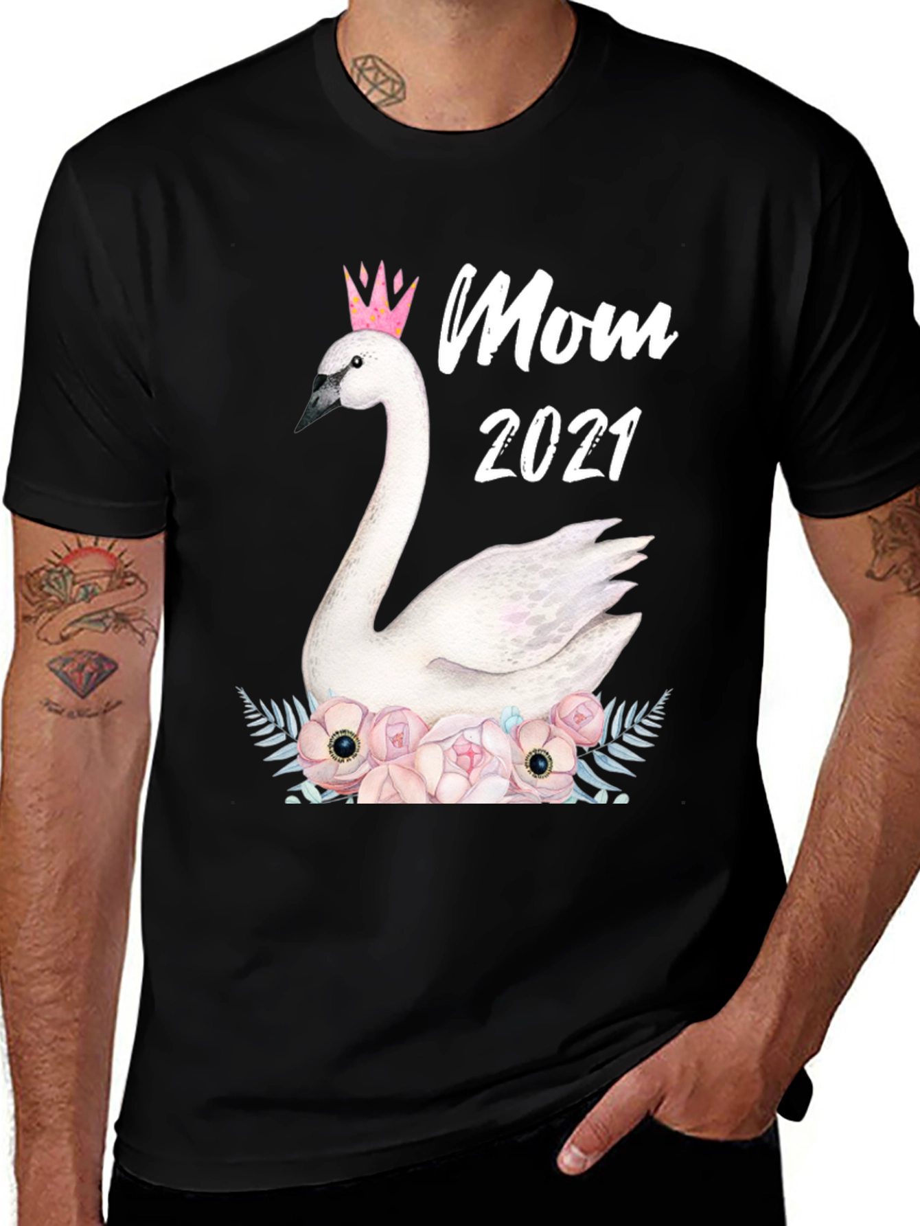 Variant 28 of Mom 2021 Swan T-Shirt