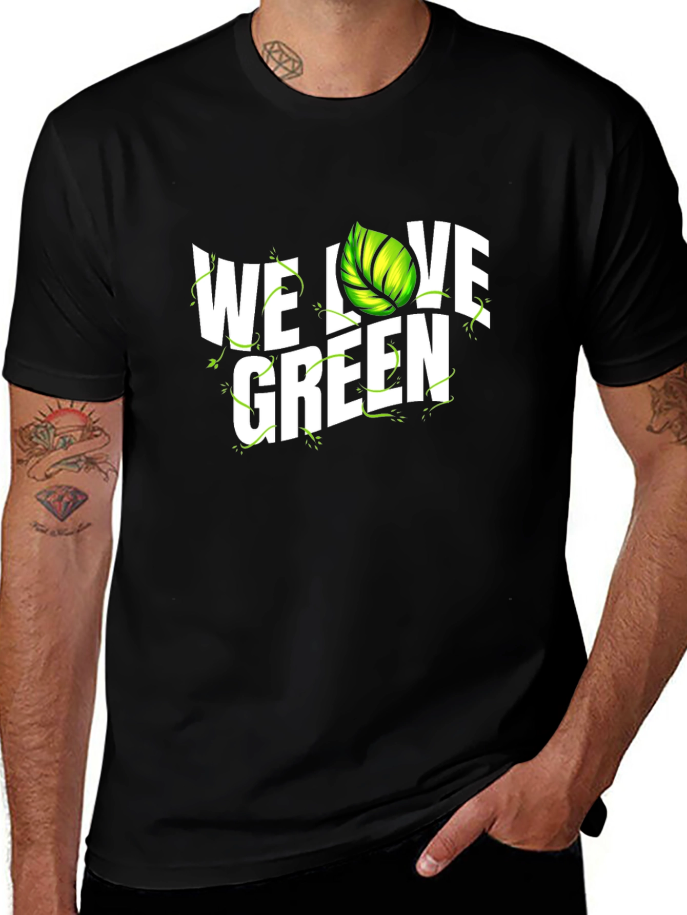 Variant 3 of We Love Green Graphic T-Shirt