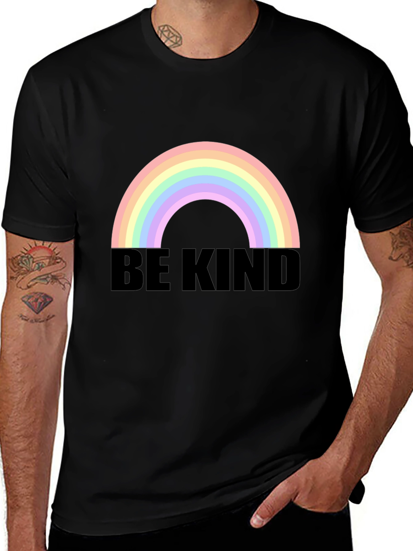 Variant 10 of Be Kind Rainbow T-Shirt - Comfort Fit