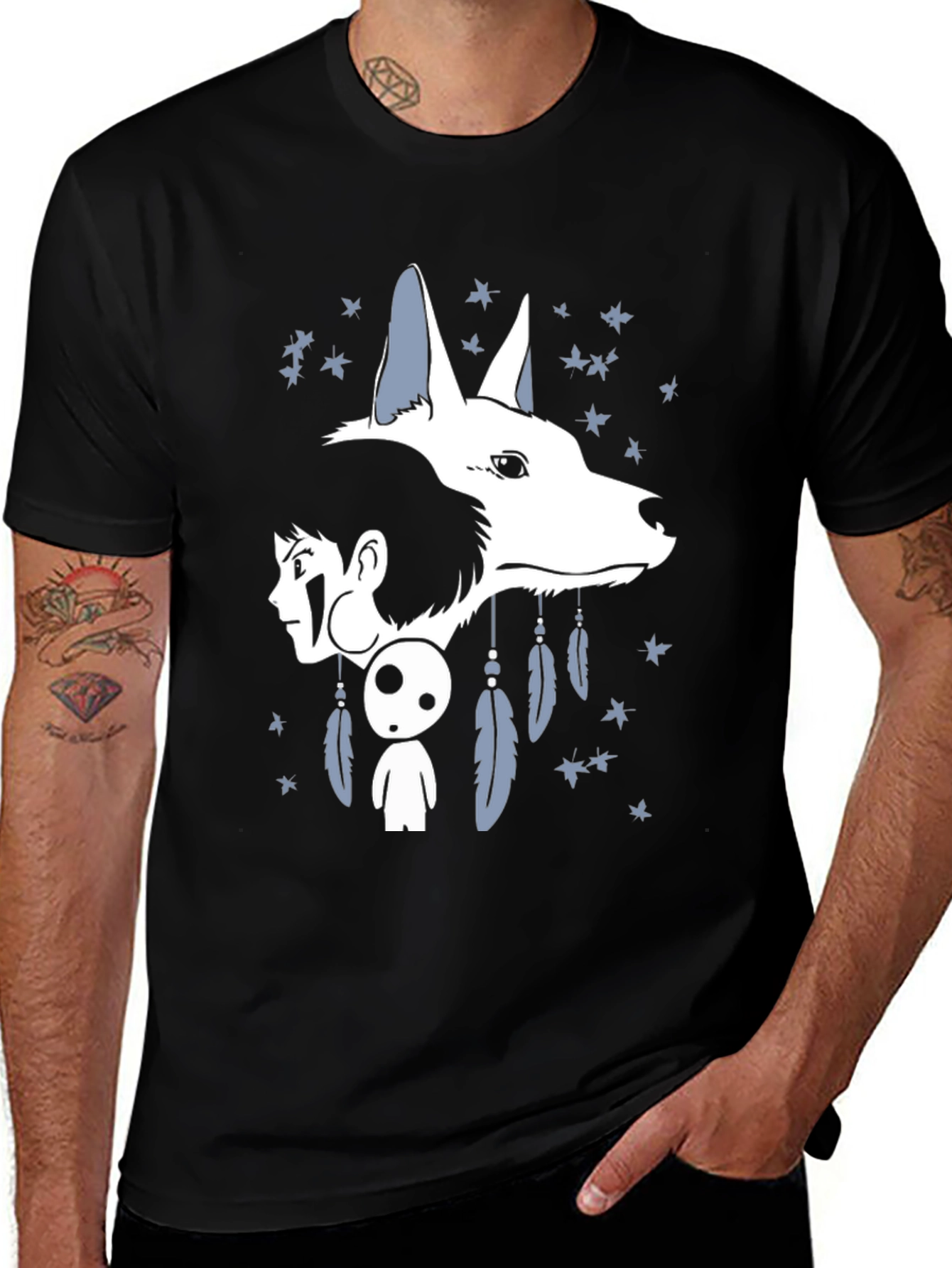 Variant 14 of Mononoke Anime T-Shirt - Unisex Black Tee