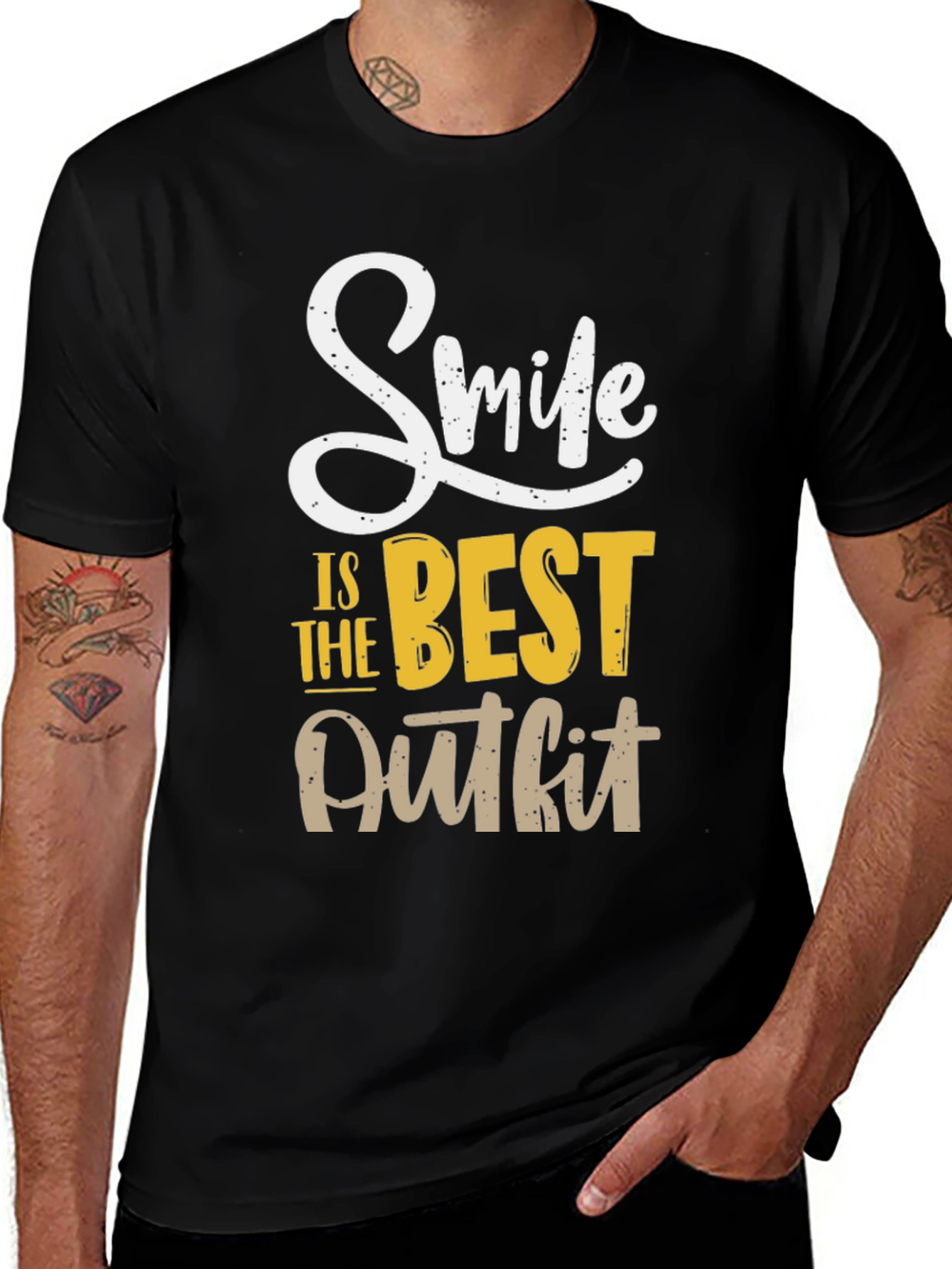 Variant 9 of Smile is The Best Outfit Graphic Tee