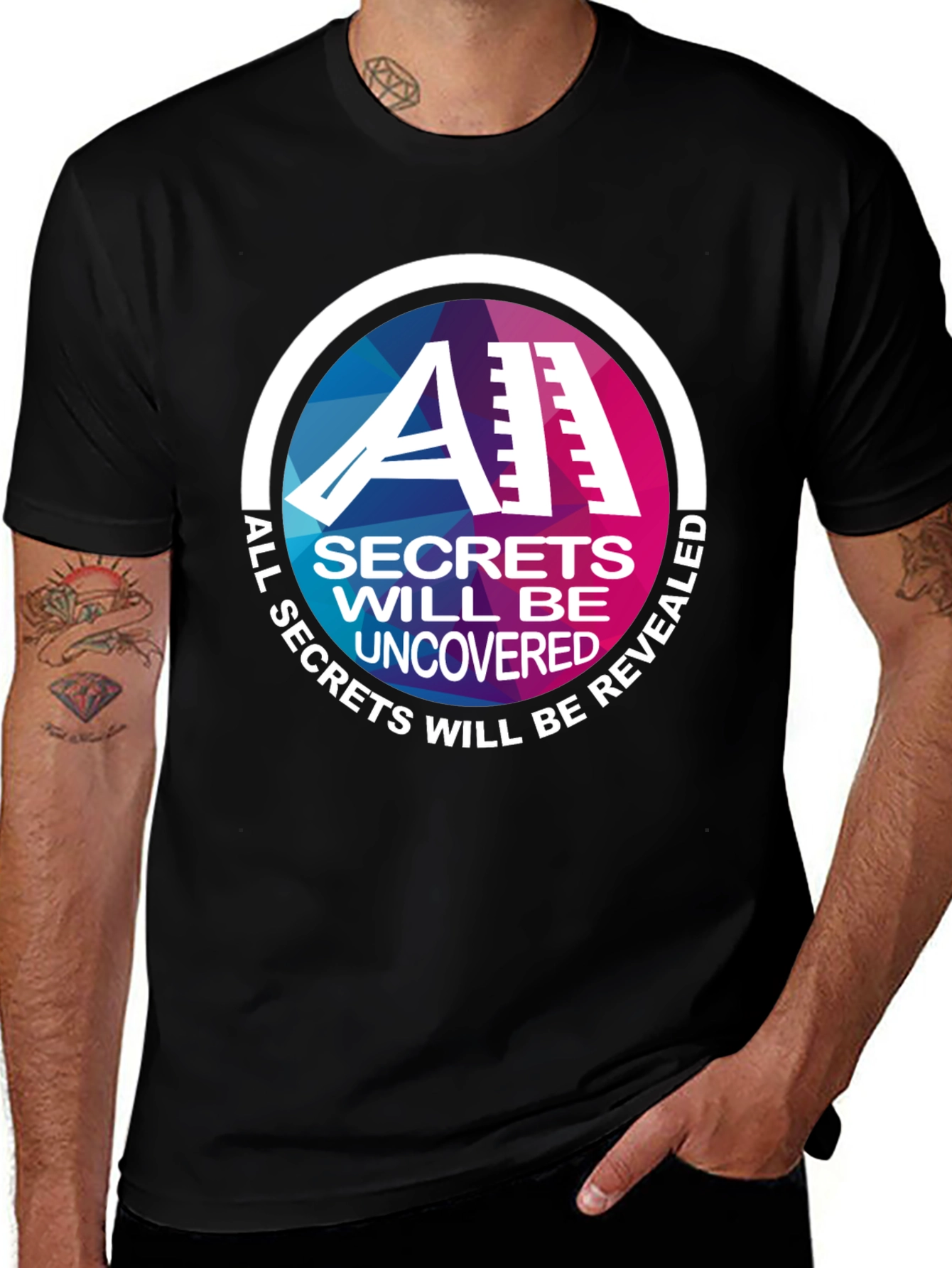 Variant 22 of All Secrets Will Be Revealed Graphic Tee