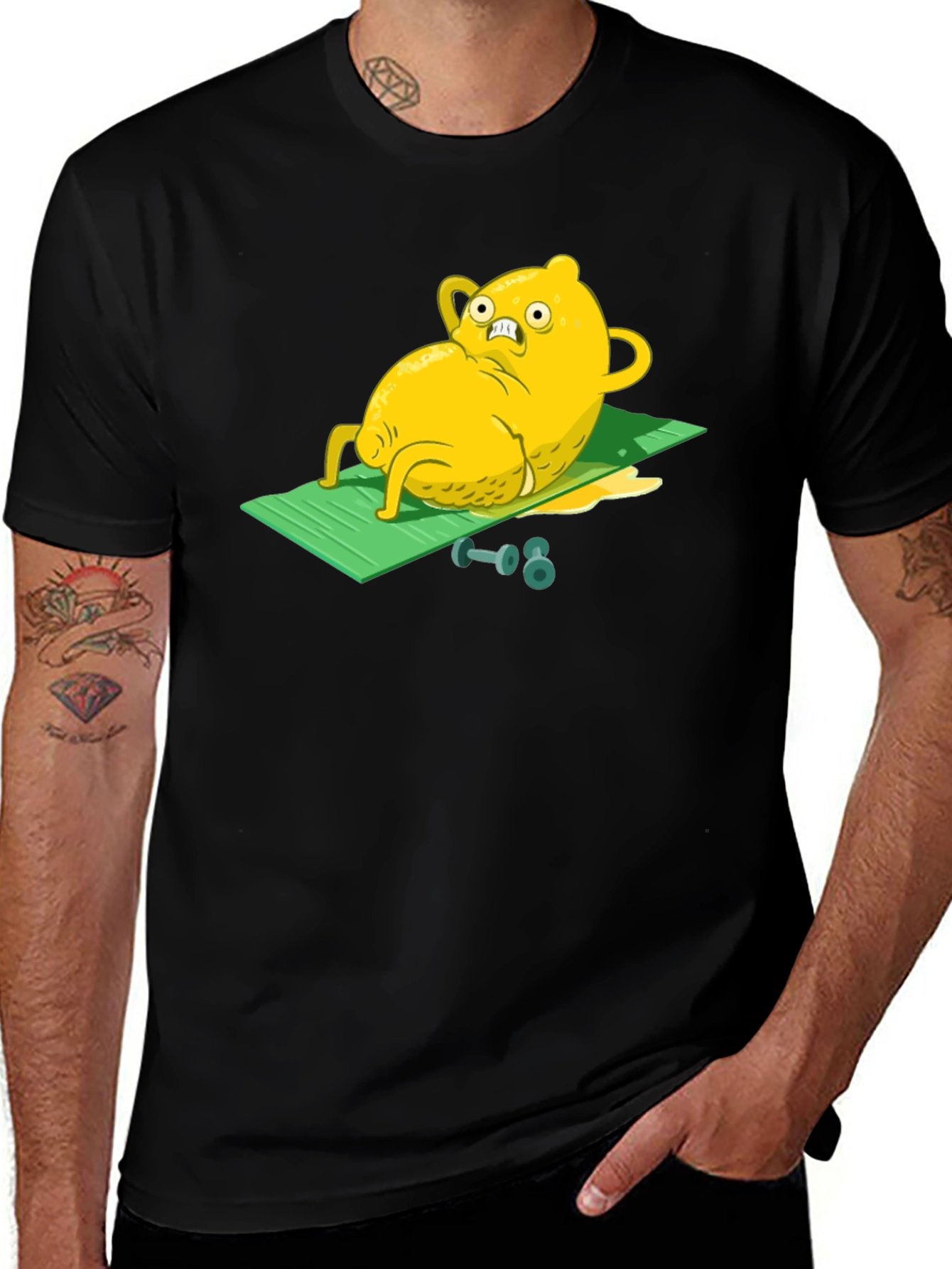 Lemongrab Workout Black T-Shirt