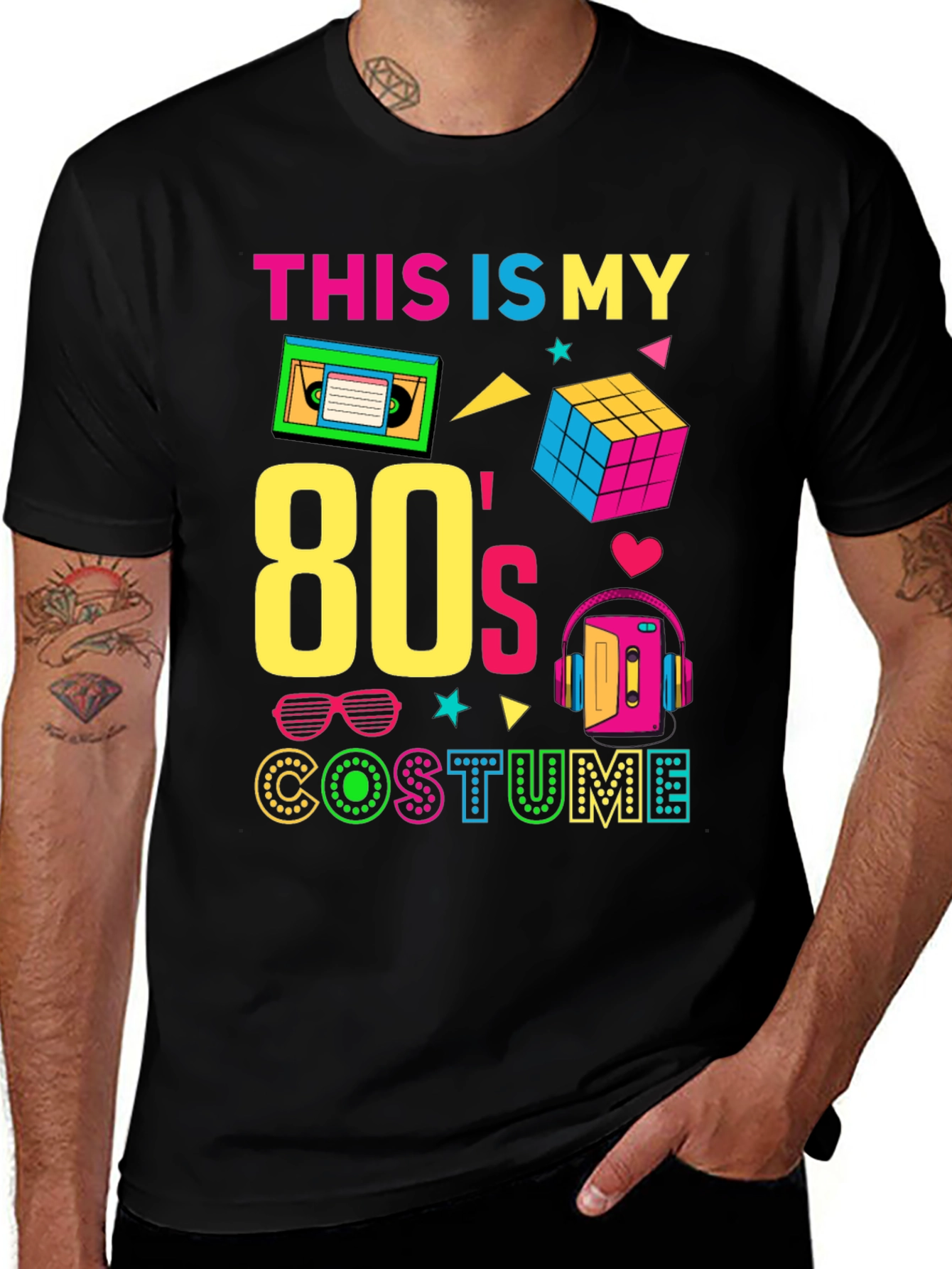 Variant 17 of Retro 80's Costume T-Shirt