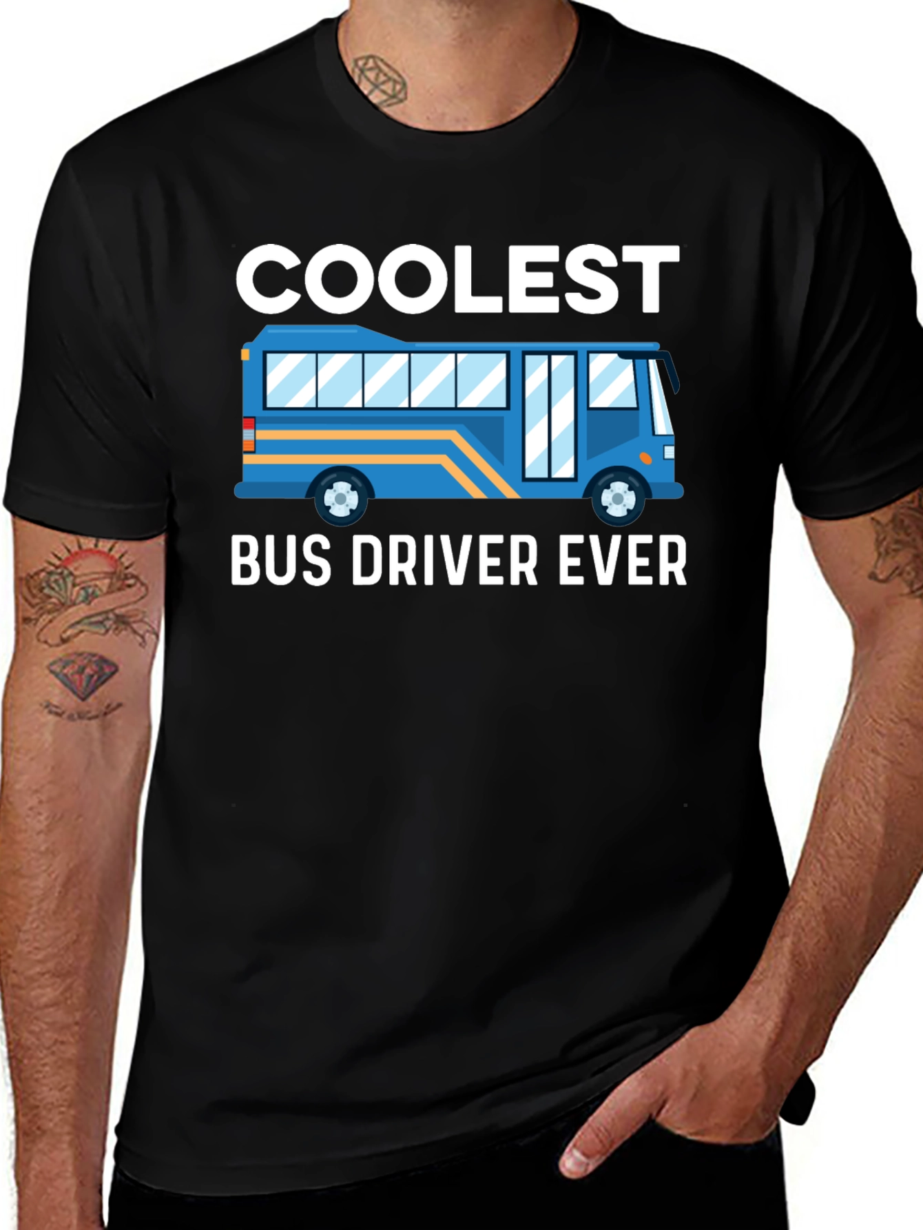 Variant 11 of Coolest Bus Driver Ever T-Shirt