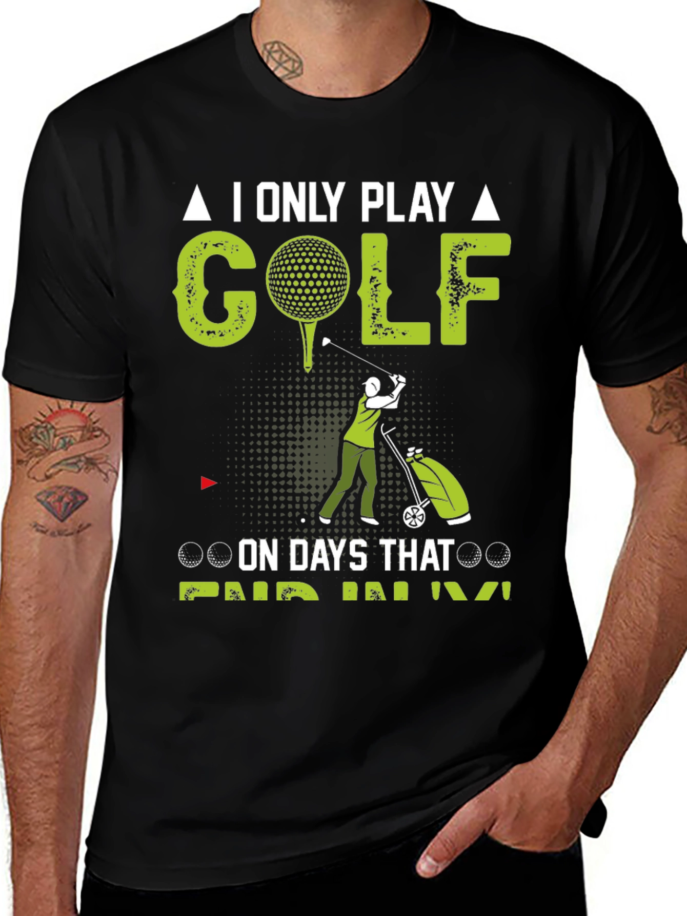 Variant 19 of Golf Days T-Shirt - Novelty Golfing Tee