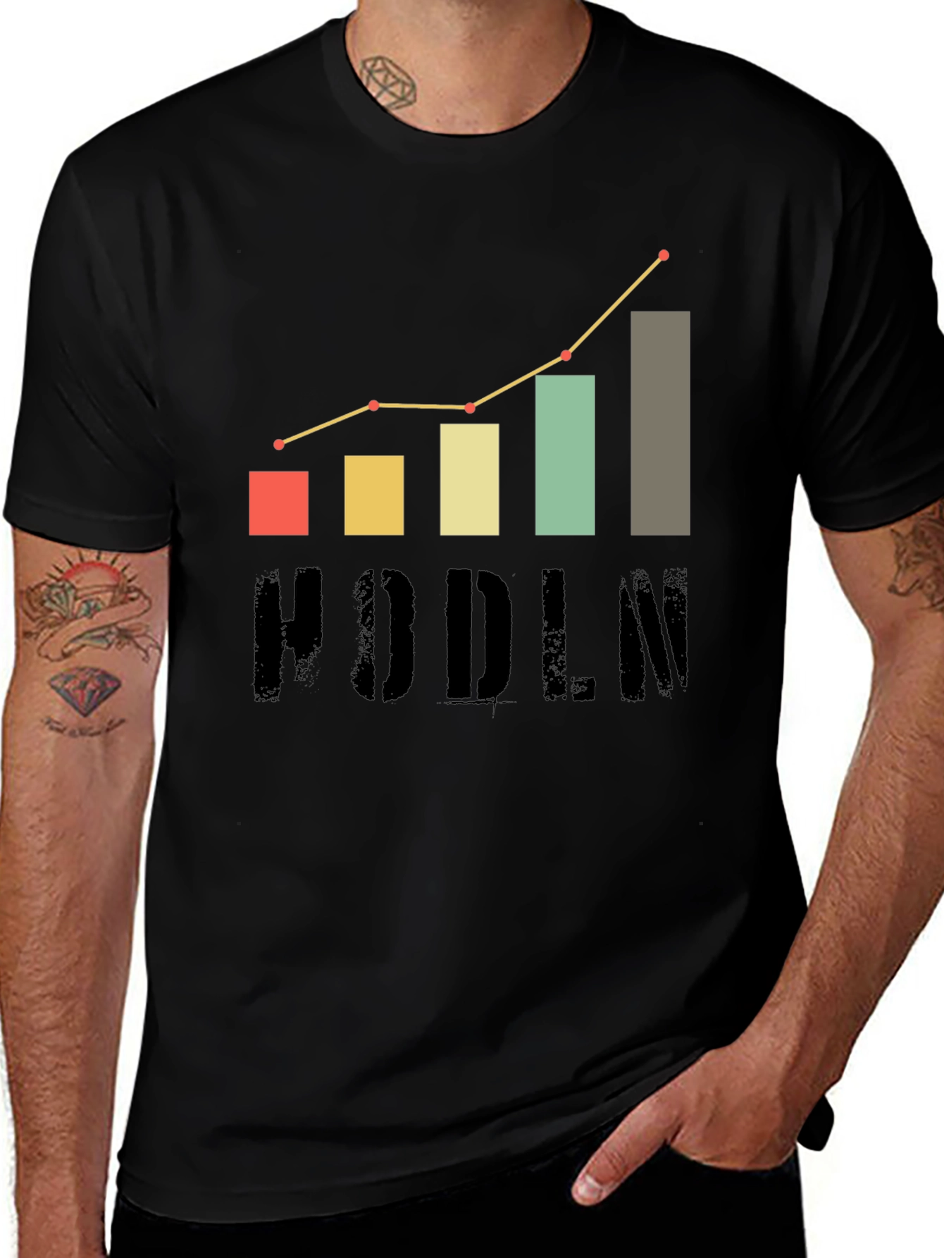HODLN Crypto Trend T-Shirt - Bitcoin Investment