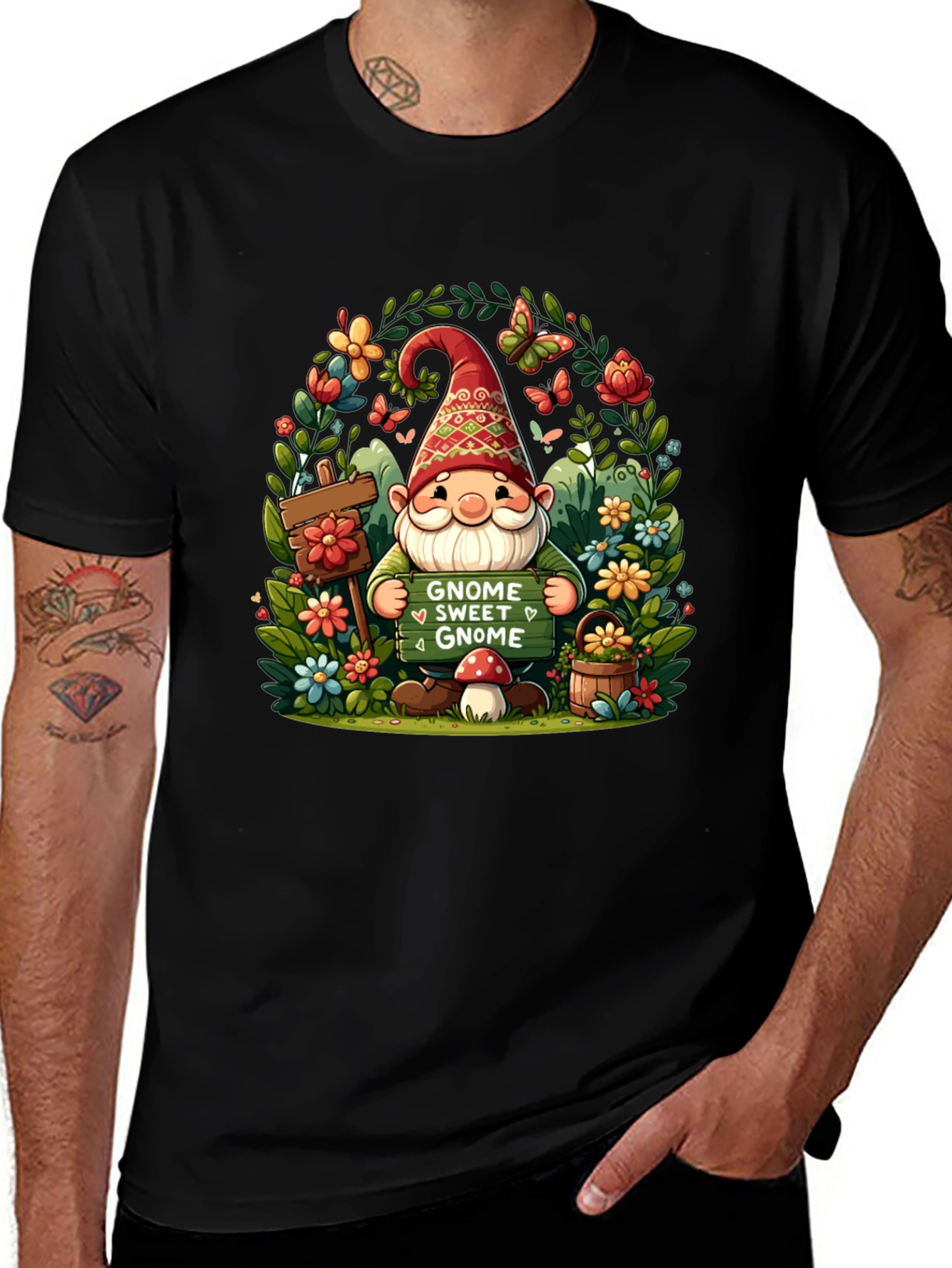 Variant 24 of Gnome Sweet Gnome T-Shirt