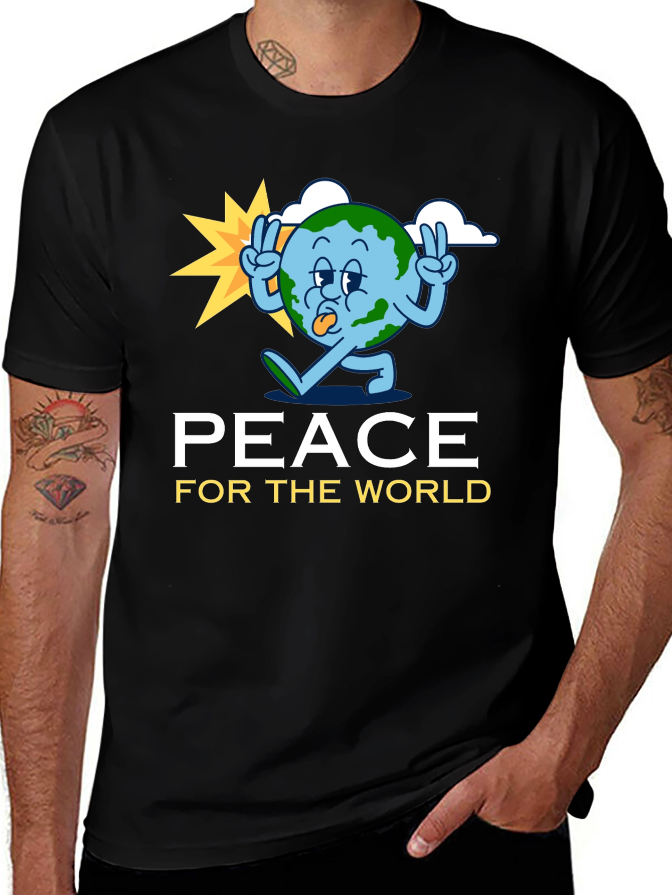 Variant 18 of Peace For The World Graphic T-Shirt