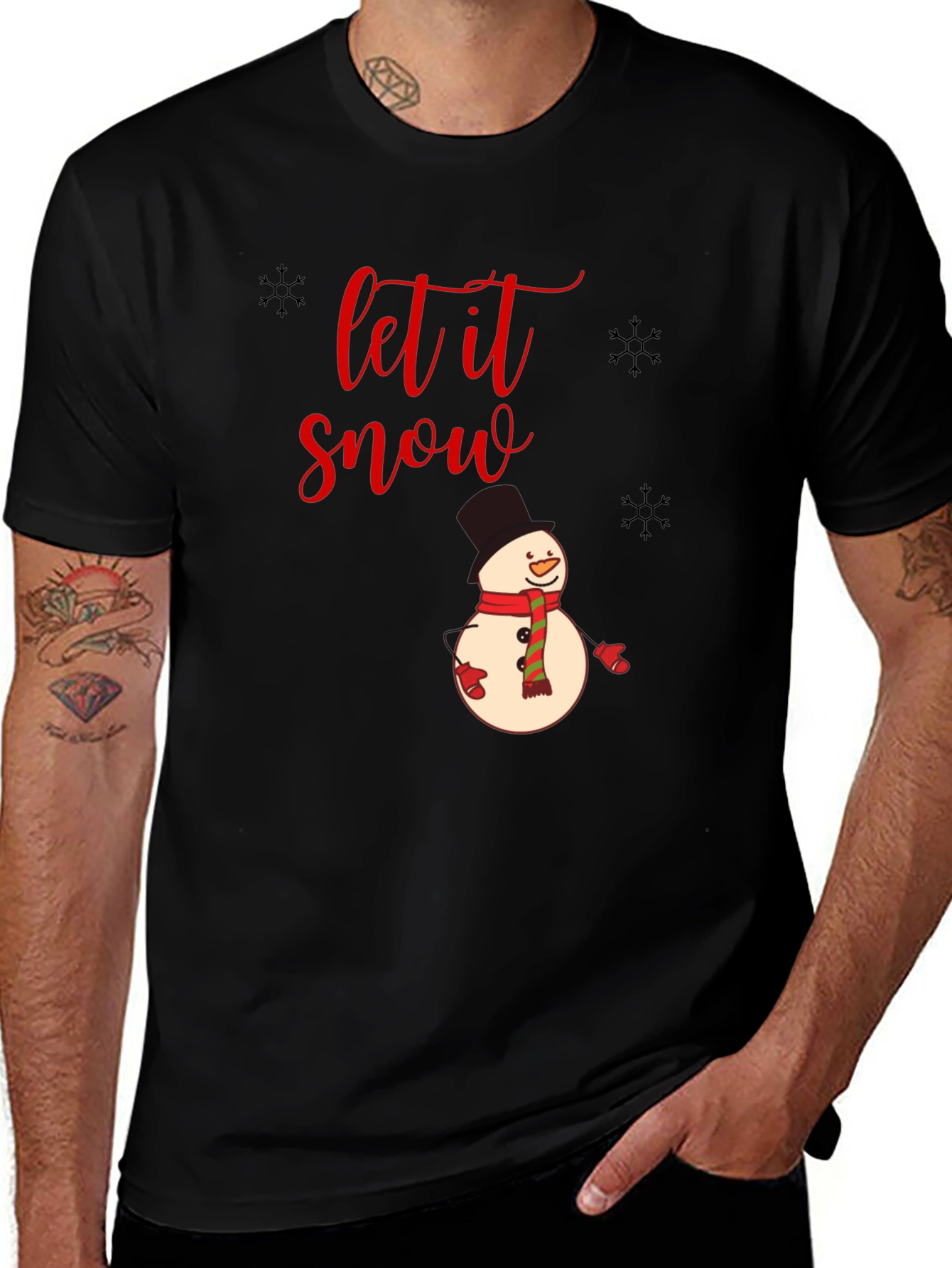 Variant 25 of Let it Snow Holiday Graphic Tee