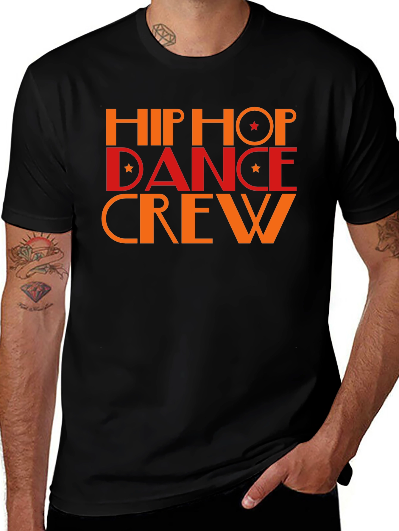 Variant 2 of Hip Hop Dance Crew Black T-Shirt
