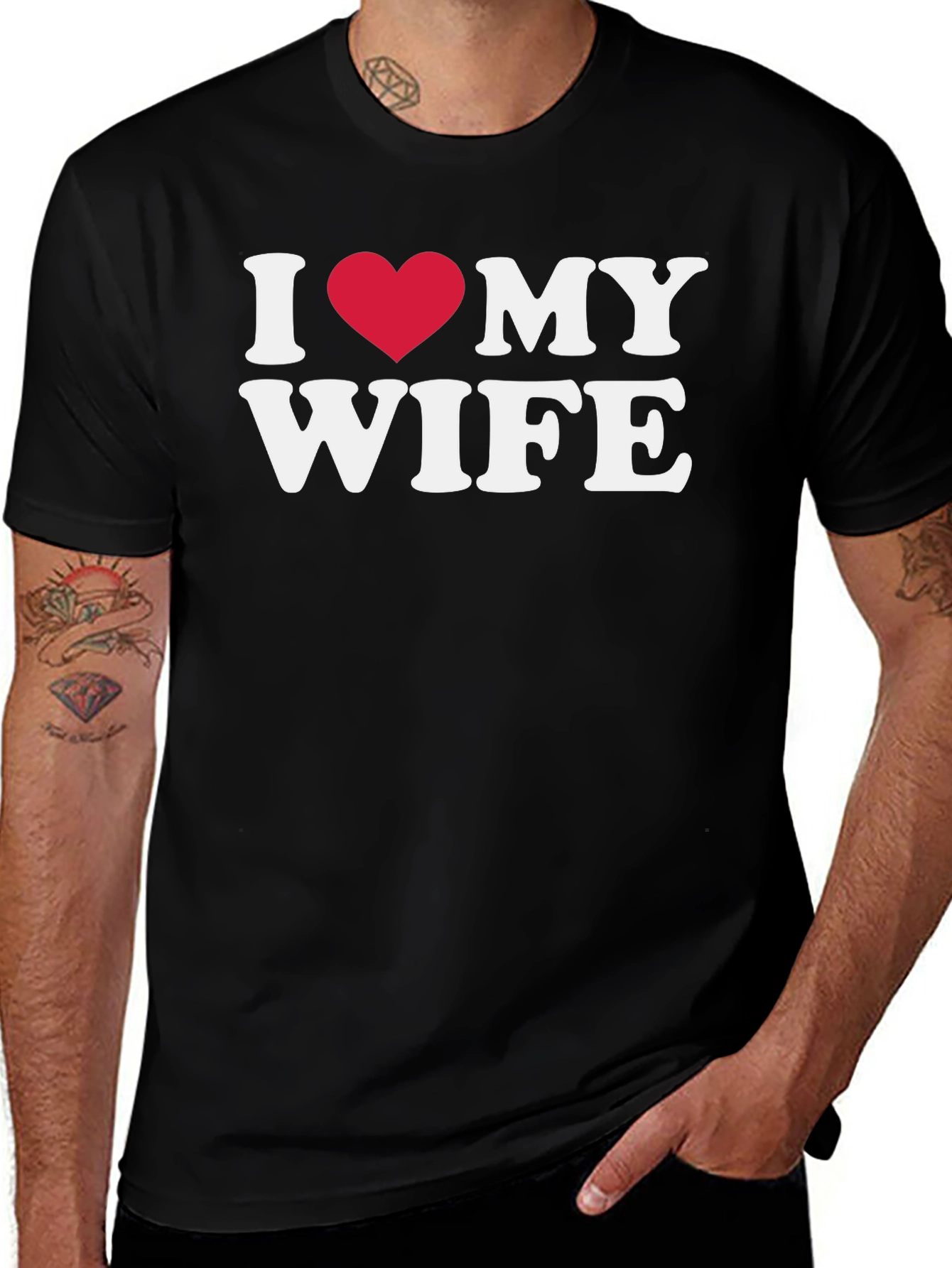 Variant 17 of I Love My Wife Graphic T-Shirt