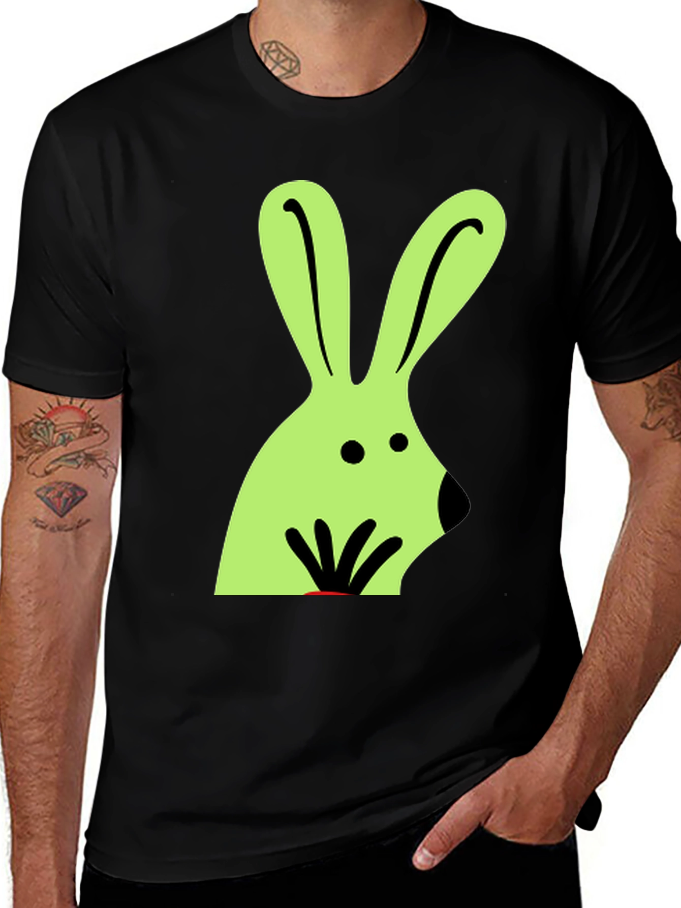 Variant 12 of Bunny Graphic Tee - Quirky, Casual Style