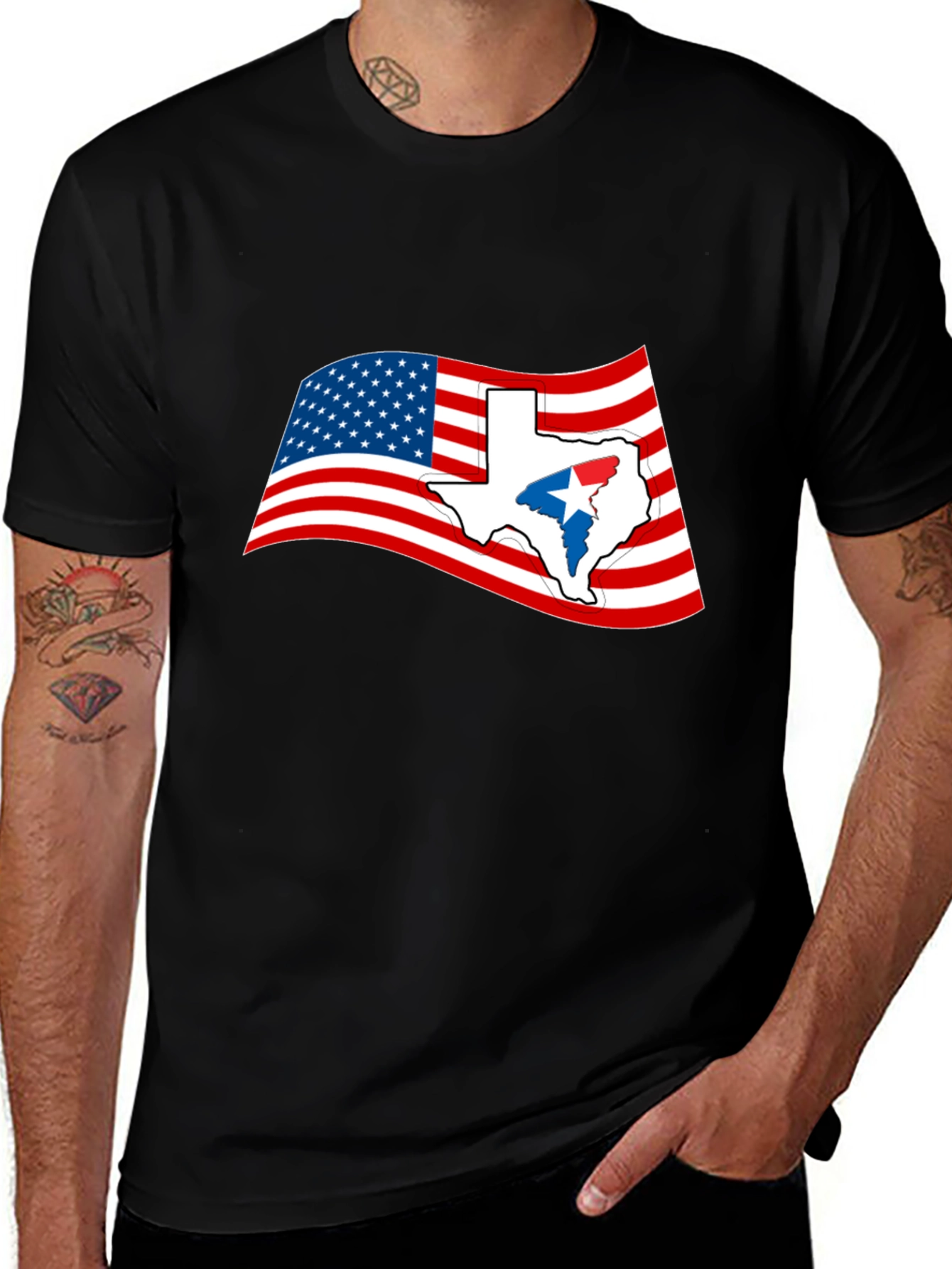 Texas Flag Graphic Tee - USA Pride