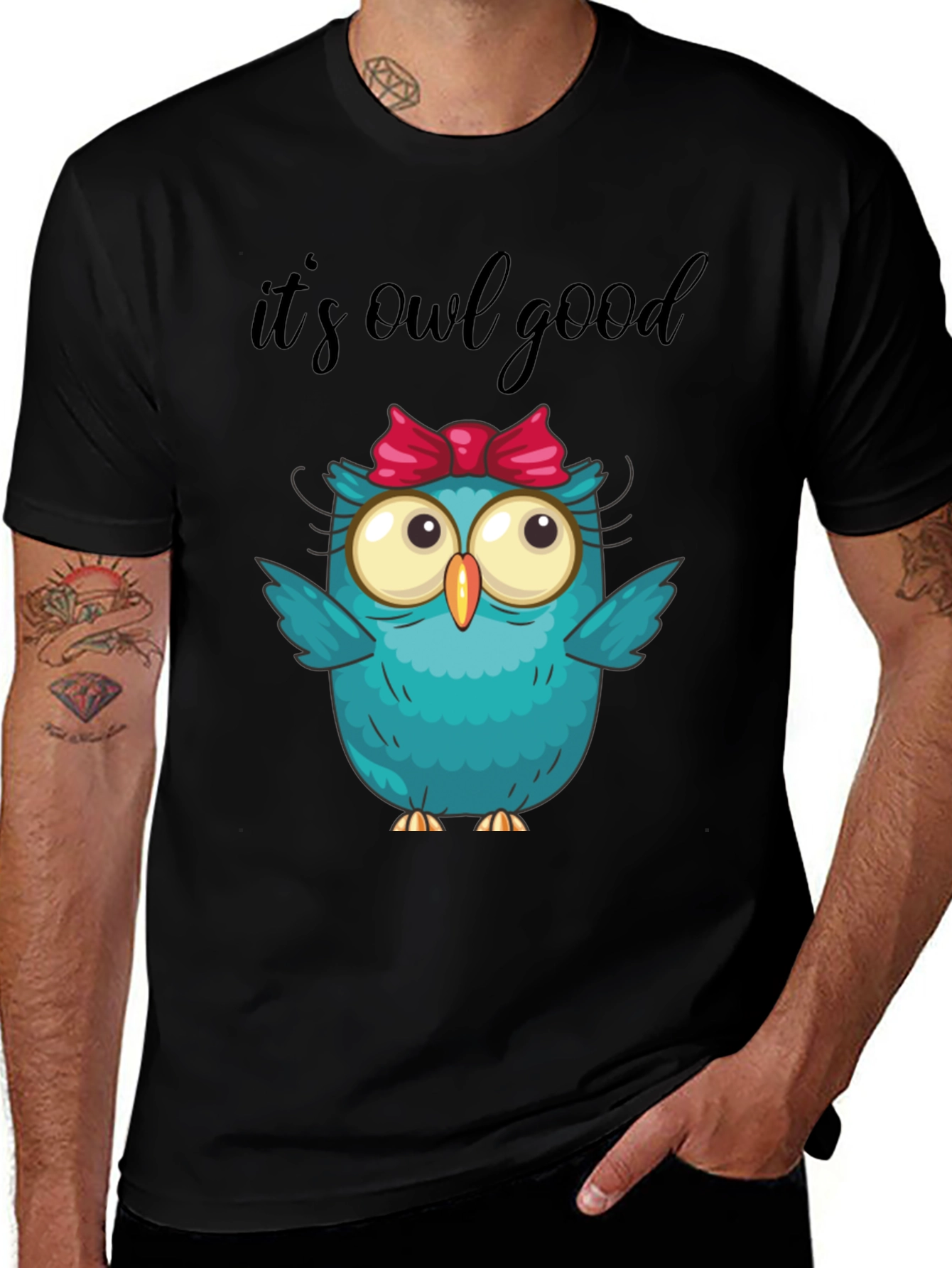 Variant 10 of Cute Owl T-Shirt - It's Owl Good!