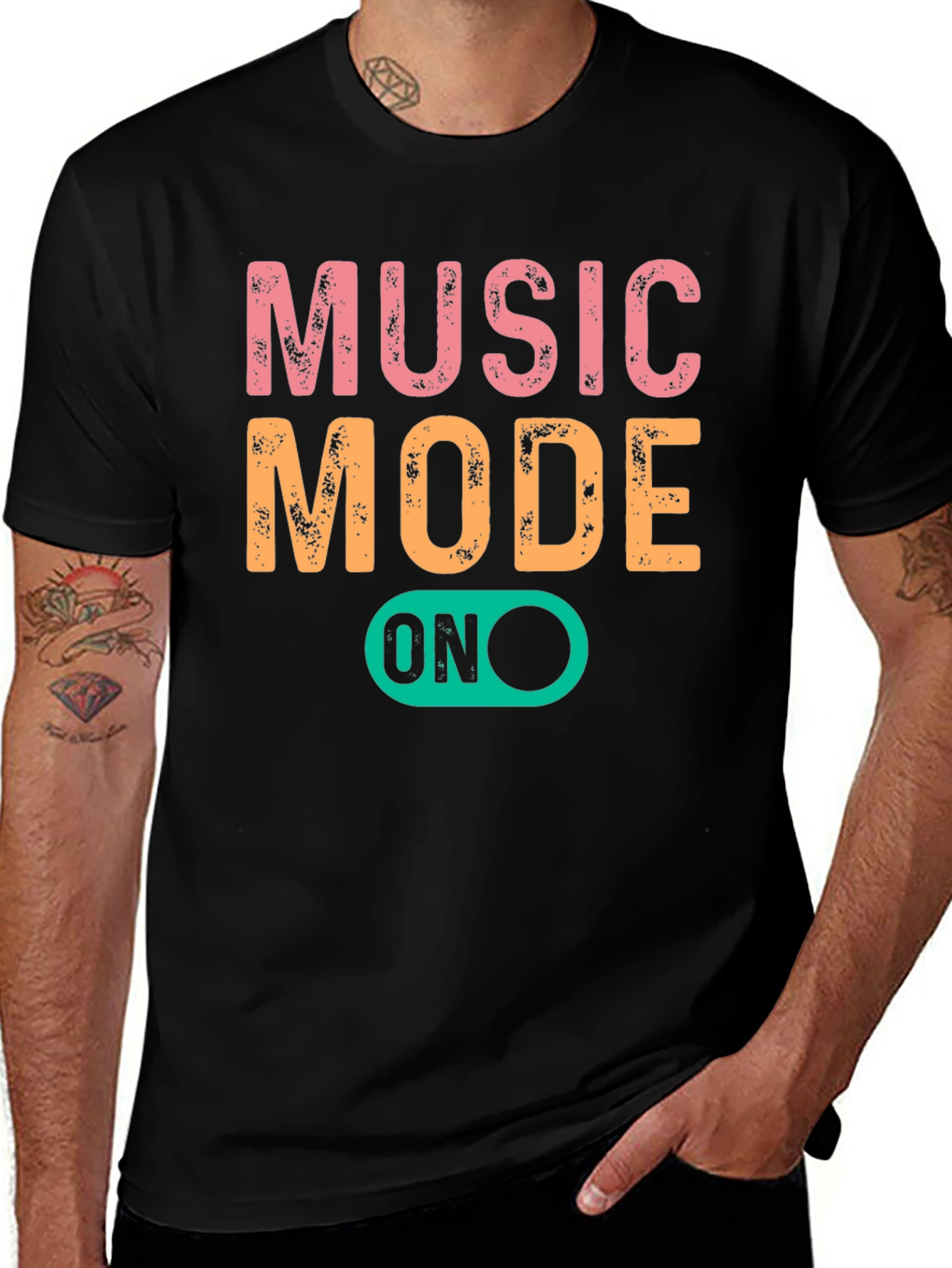 Variant 21 of Music Mode ON Graphic T-Shirt - Cool & Trendy