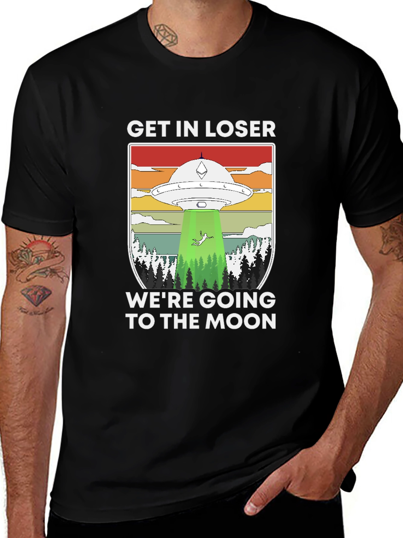 Get In Loser UFO T-Shirt - Moon Trip