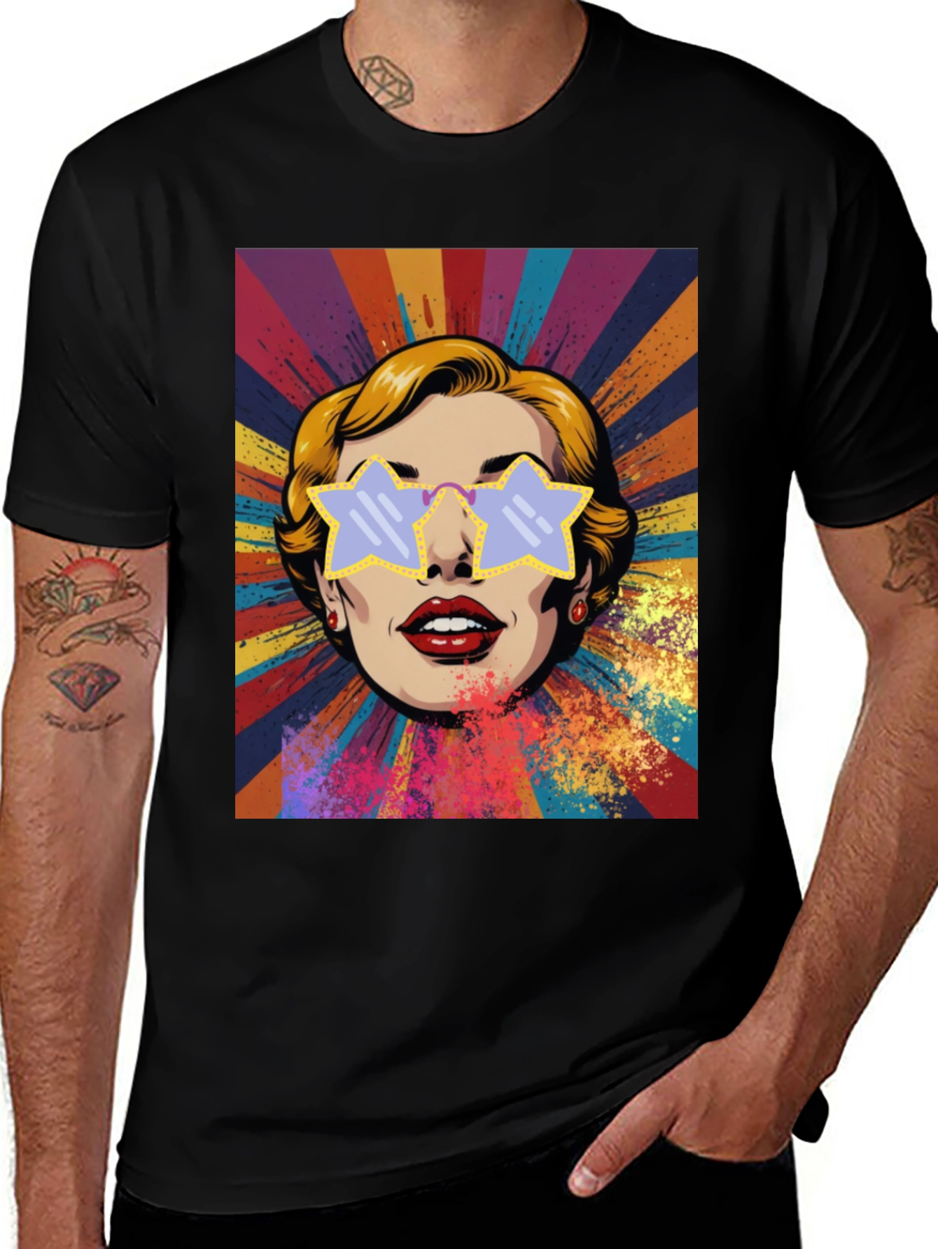 Variant 2 of Retro Pop Art Graphic Tee