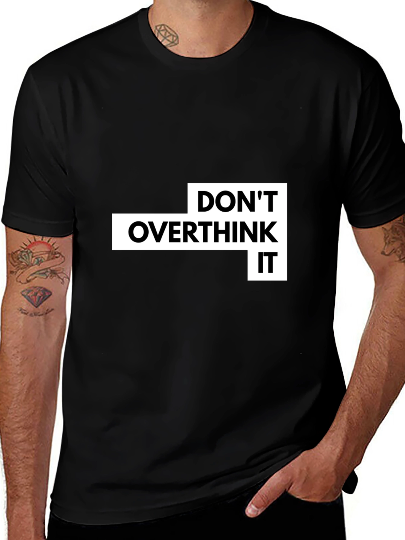 Variant 22 of Don't Overthink It Graphic T-Shirt