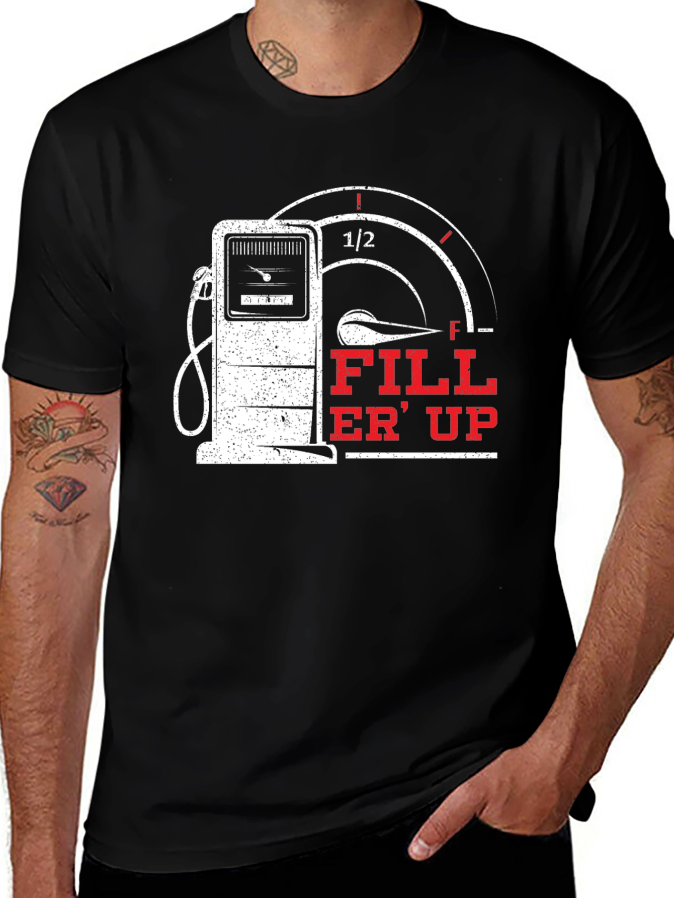 Fill Er' Up Graphic T-Shirt - Gas Pump Design