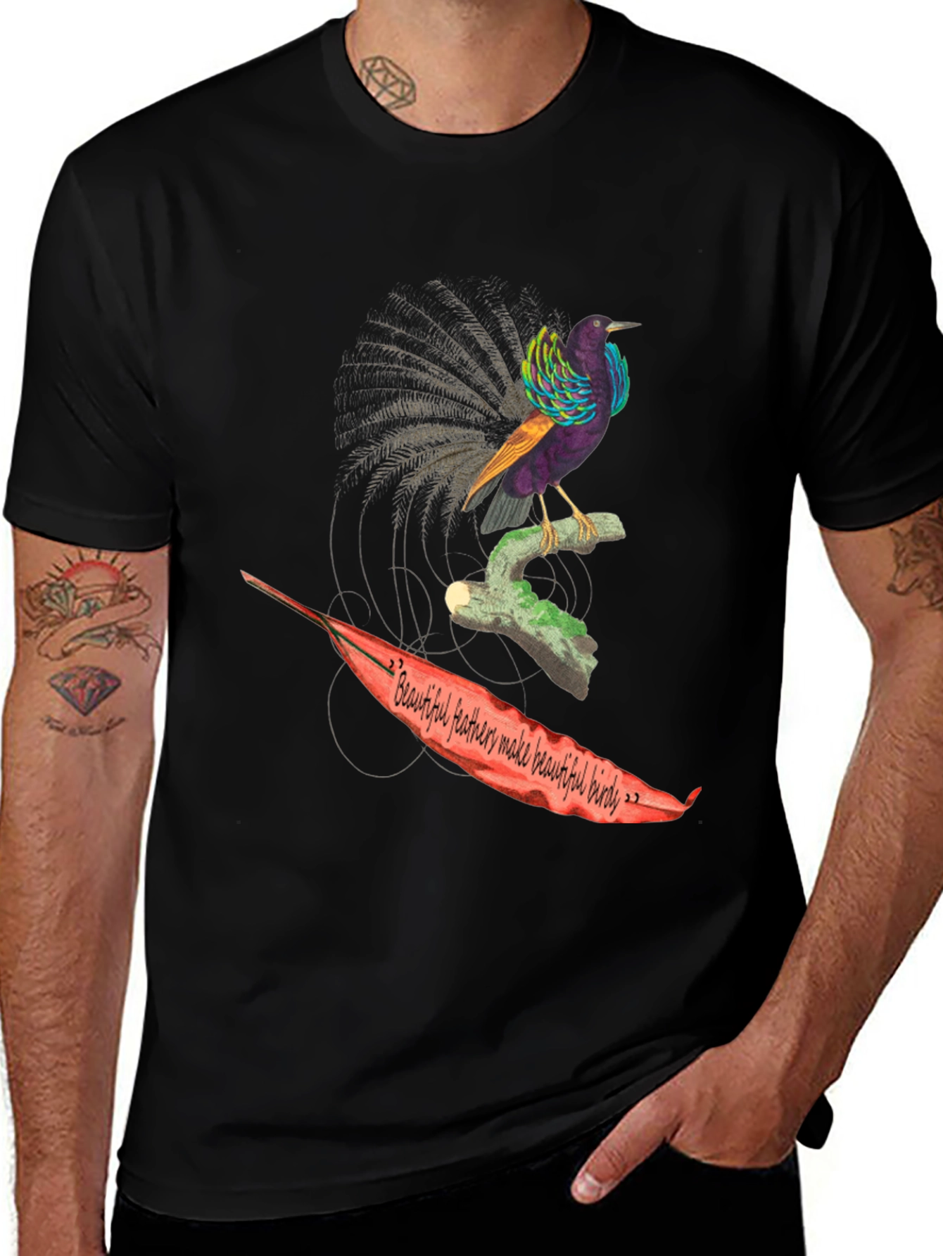 Variant 20 of Bird of Paradise Graphic Tee - Nature Inspired Design