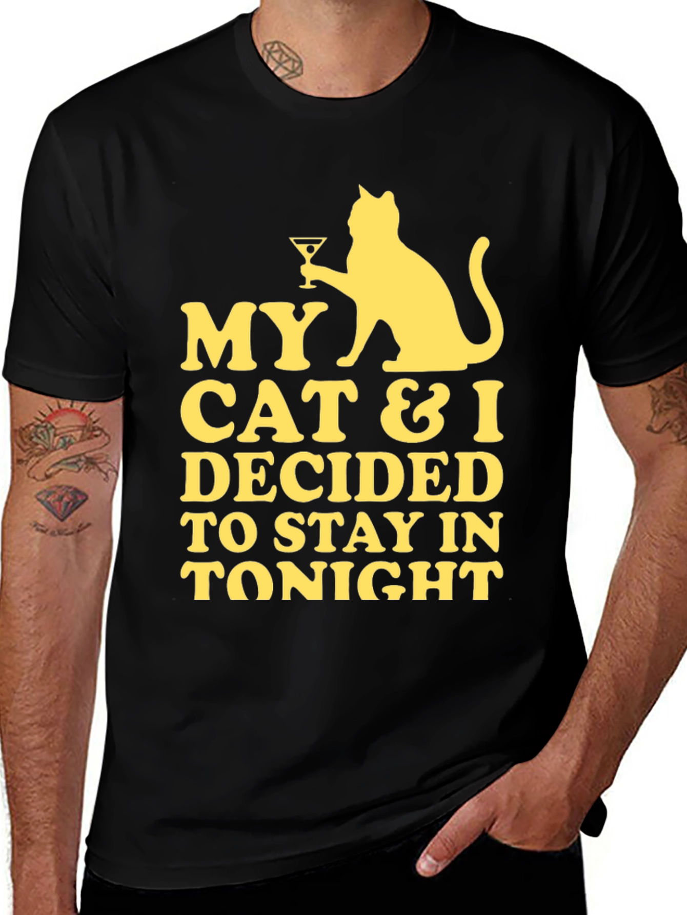 Variant 6 of My Cat & I Stay In Tonight Graphic Tee
