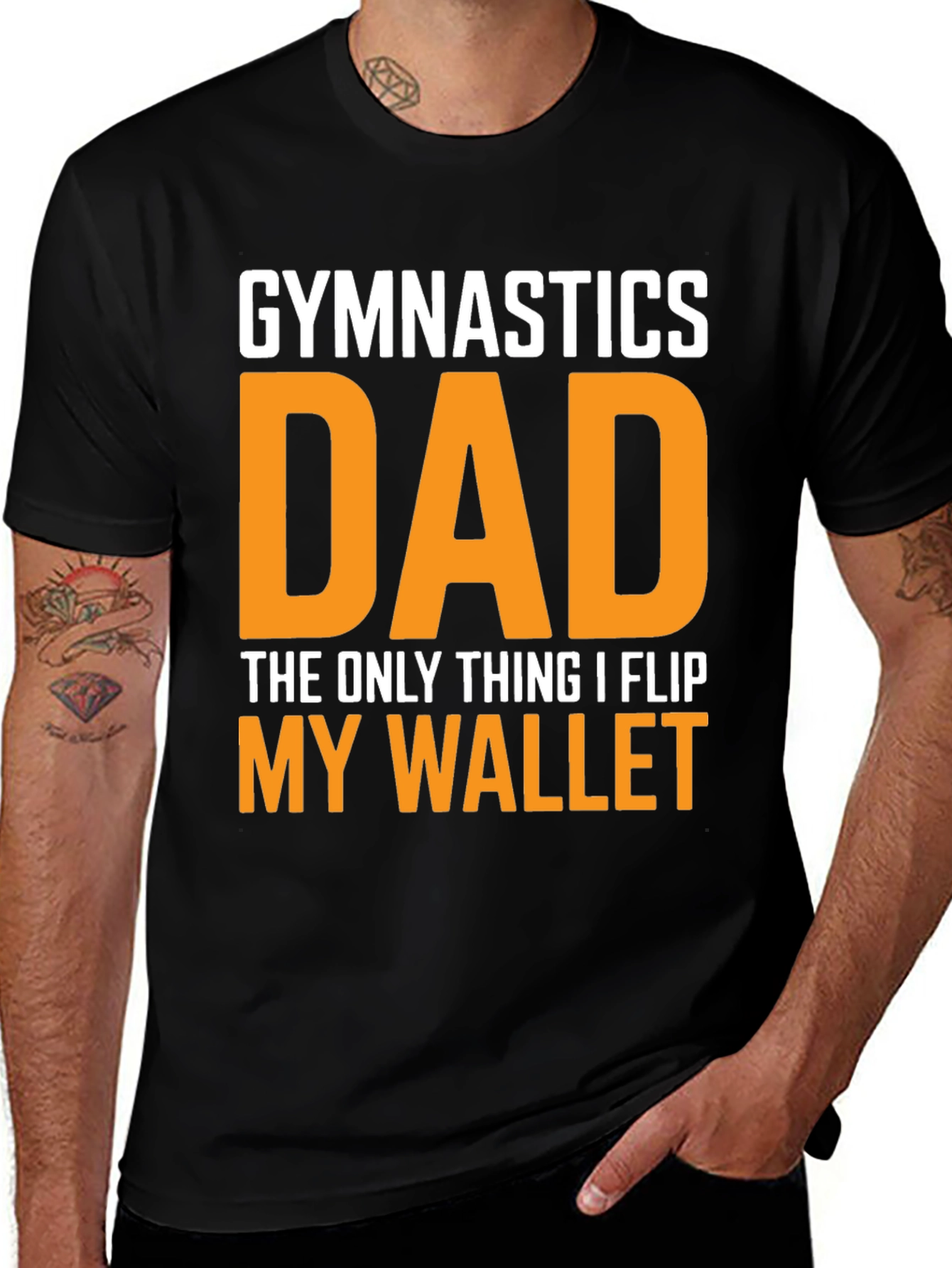 Gymnastics Dad T-Shirt - Wallet Flip